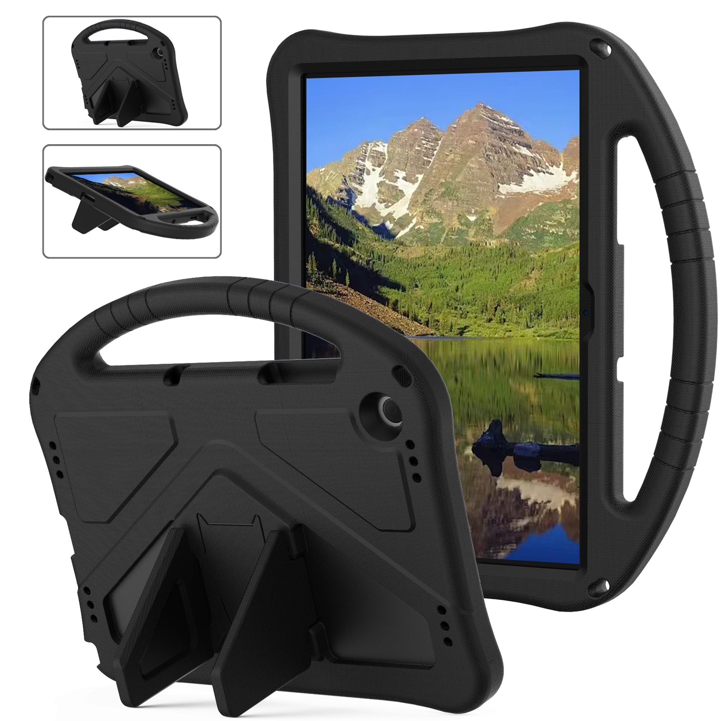 EVA Rugged Shockproof Cover for Samsung Galaxy Tab A9+ , Protective Handle Kickstand Tablet Case