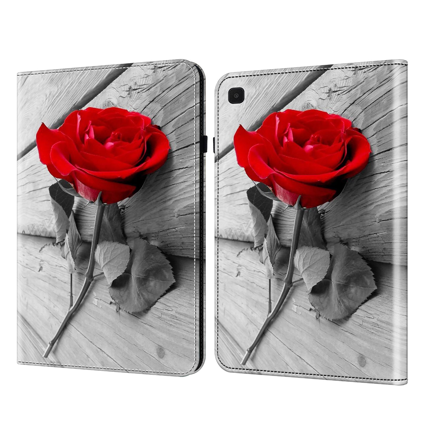 For Samsung Galaxy Tab A7 Lite 8.7-inch Pattern Printing Tablet Stand Case Drop-proof PU Leather TPU Cover Card Holder