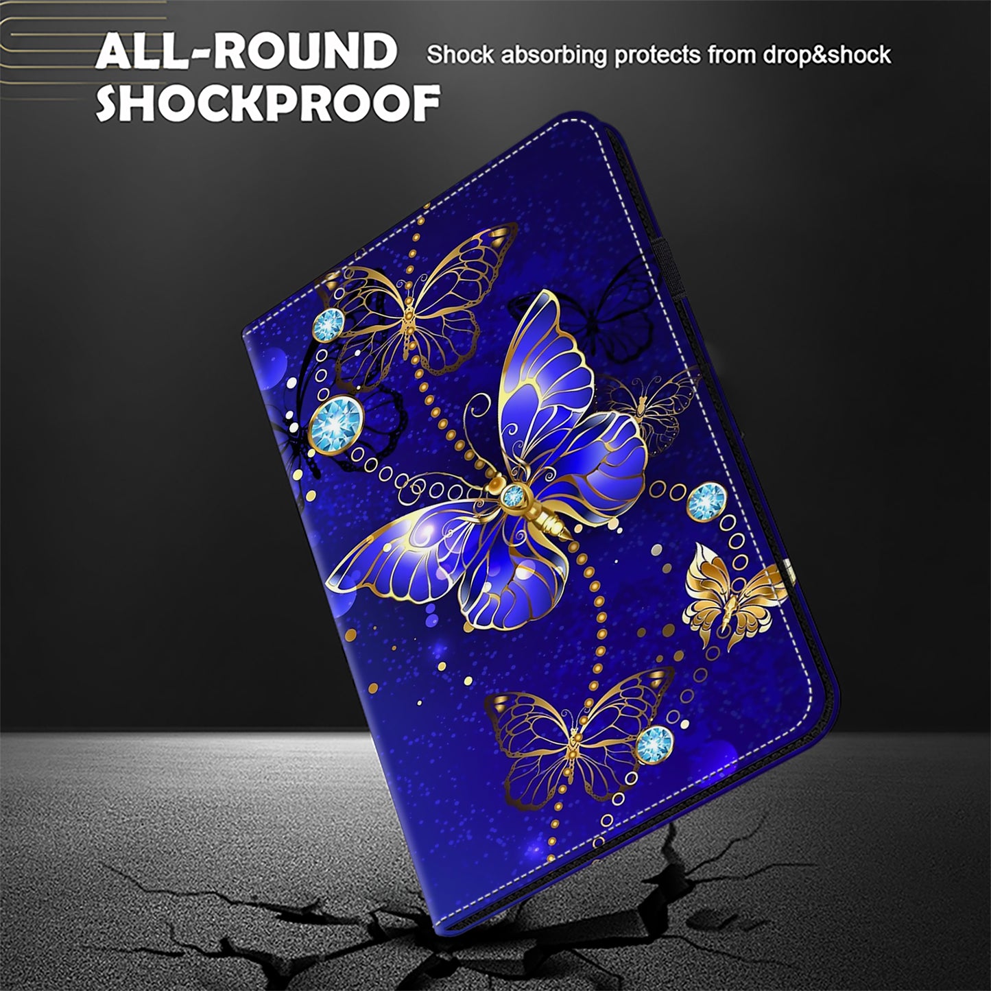 For Samsung Galaxy Tab S9+ / S9 FE+ All-inclusive Protection PU Leather TPU Tablet Stand Case Pattern Printing Cover