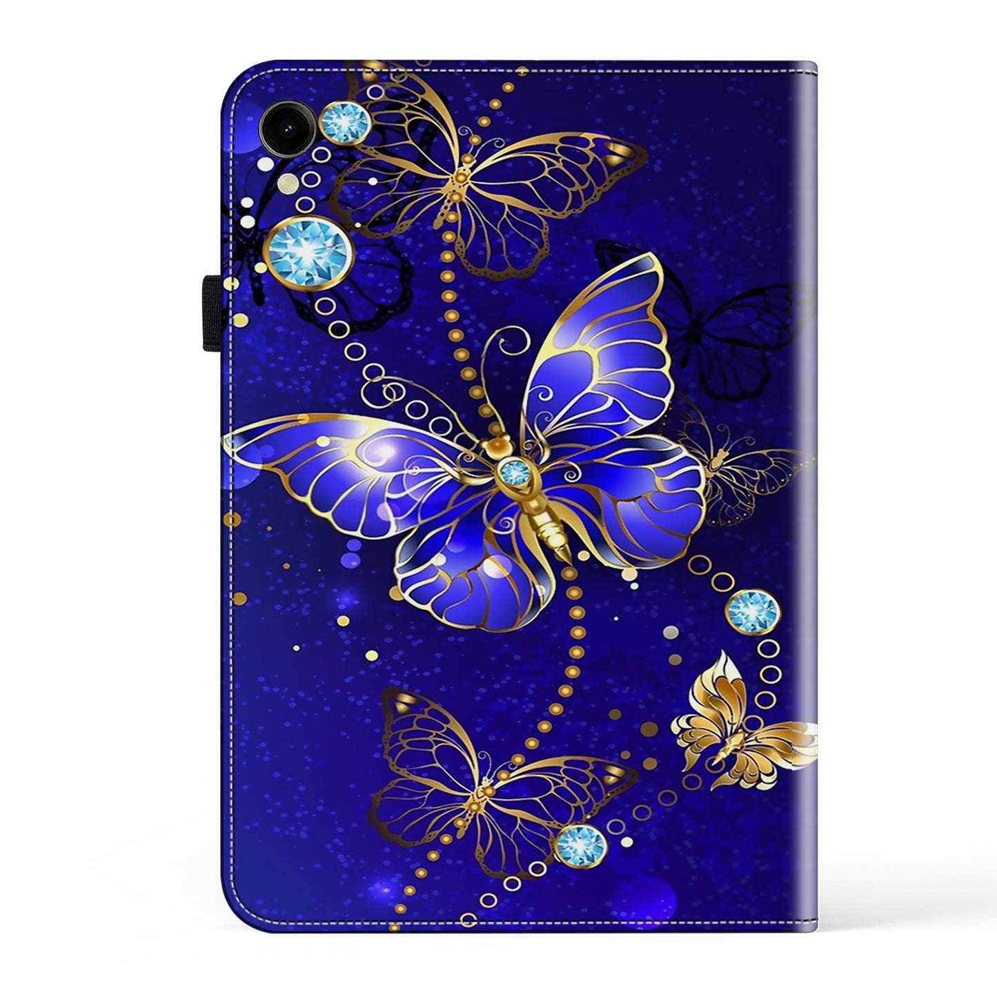 For Samsung Galaxy Tab S9 / S9 FE Anti-drop PU Leather Tablet Case Shockproof Pattern Printing Shell Cover Stand