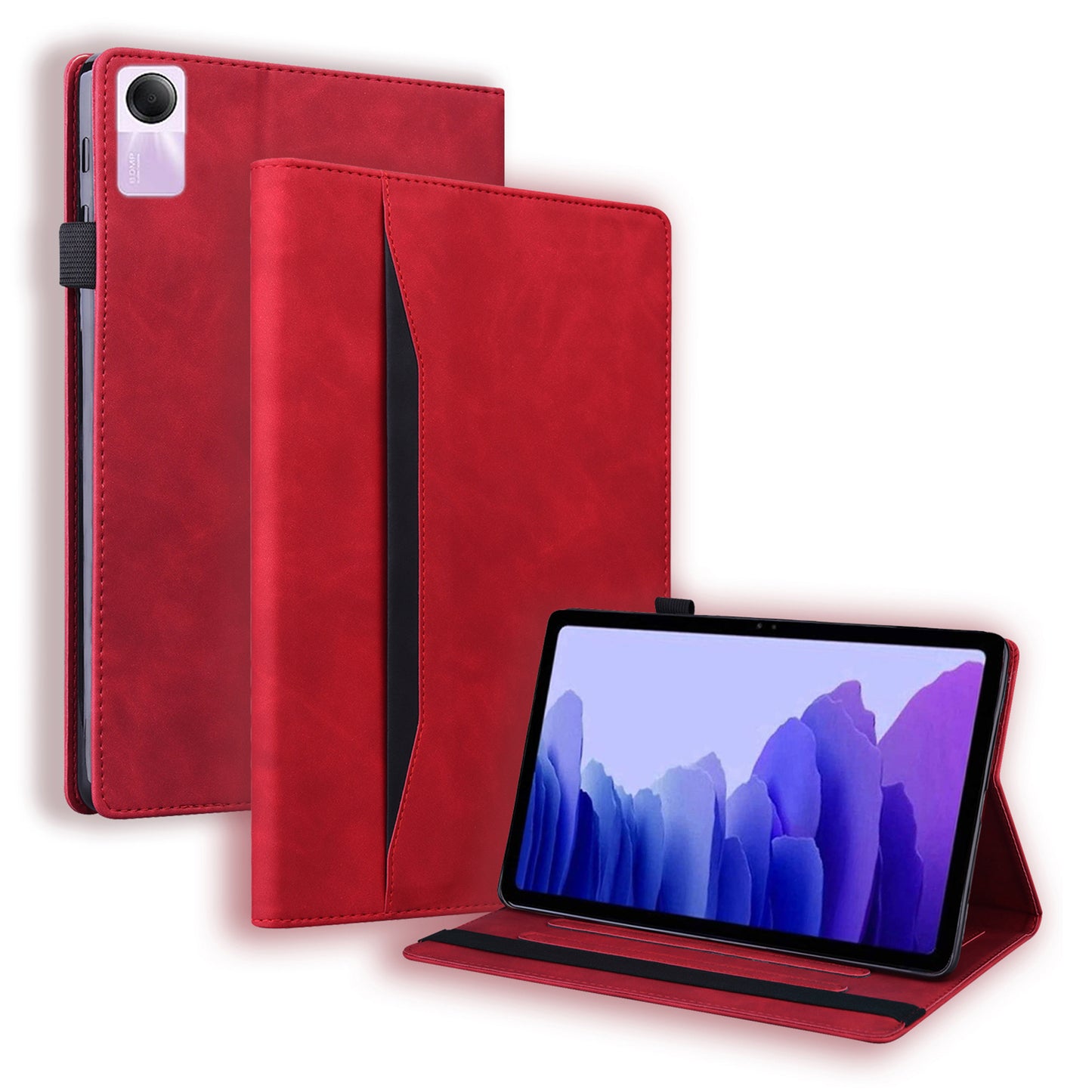 For Xiaomi Redmi Pad SE PU Leather Tablet Case Full Protection Tablet Cover with Wallet Stand