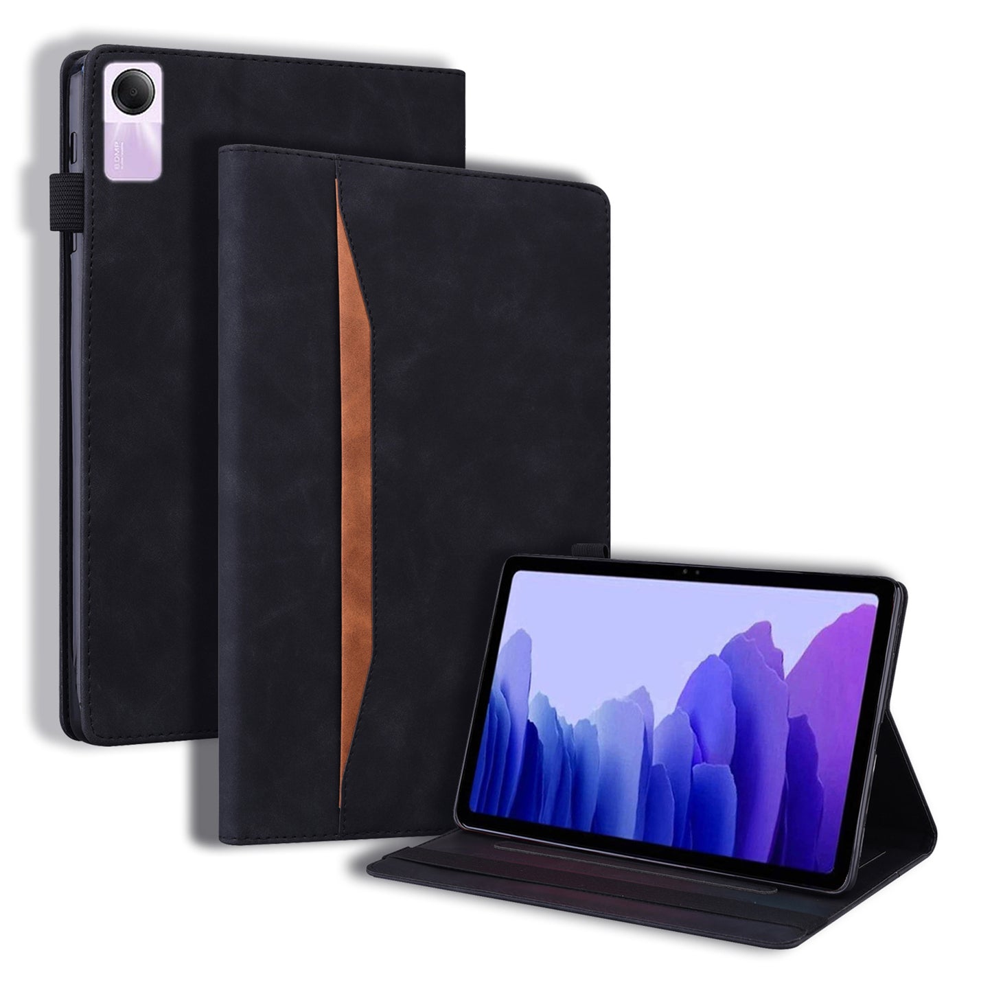 For Xiaomi Redmi Pad SE PU Leather Tablet Case Full Protection Tablet Cover with Wallet Stand
