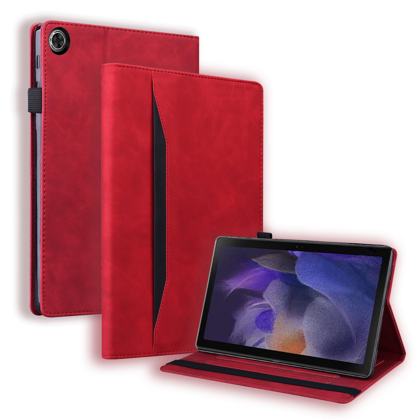 For Samsung Galaxy Tab A9 Tablet Wallet Case PU Leather Anti-drop Stand Tablet Cover