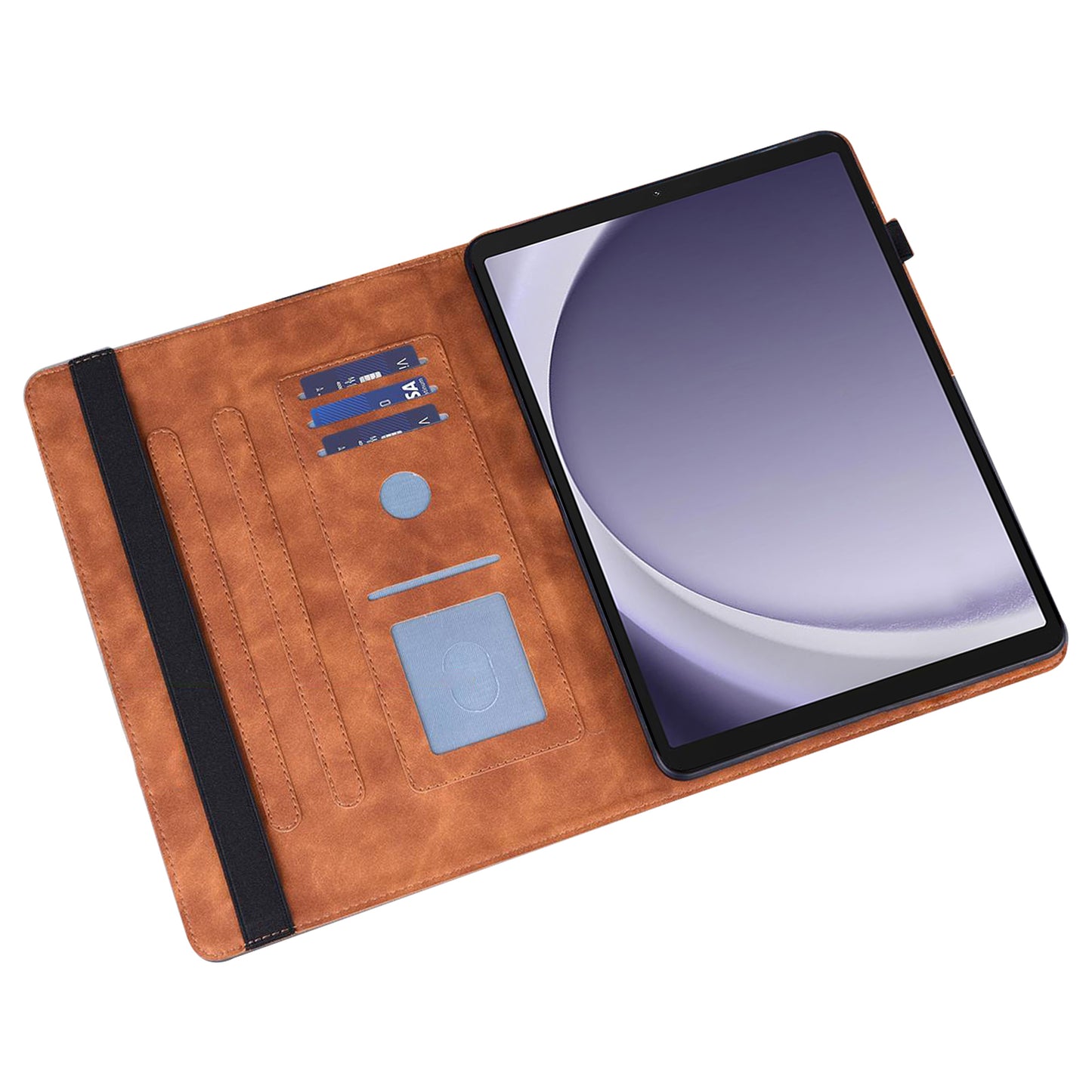 For Samsung Galaxy Tab A9 Case Flower Imprint Tablet Stand Cover