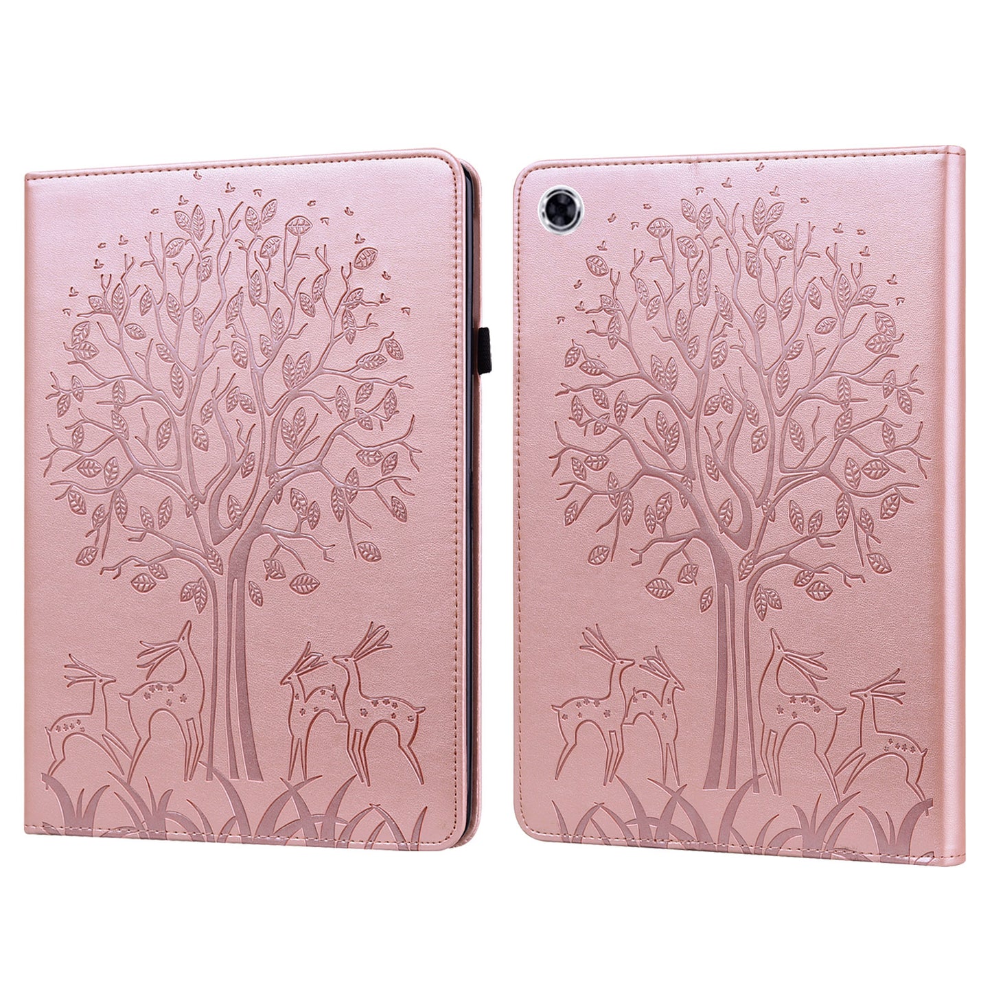 For Samsung Galaxy Tab A9+ Cover Imprinted Stand PU Leather Card Holder Tablet Case