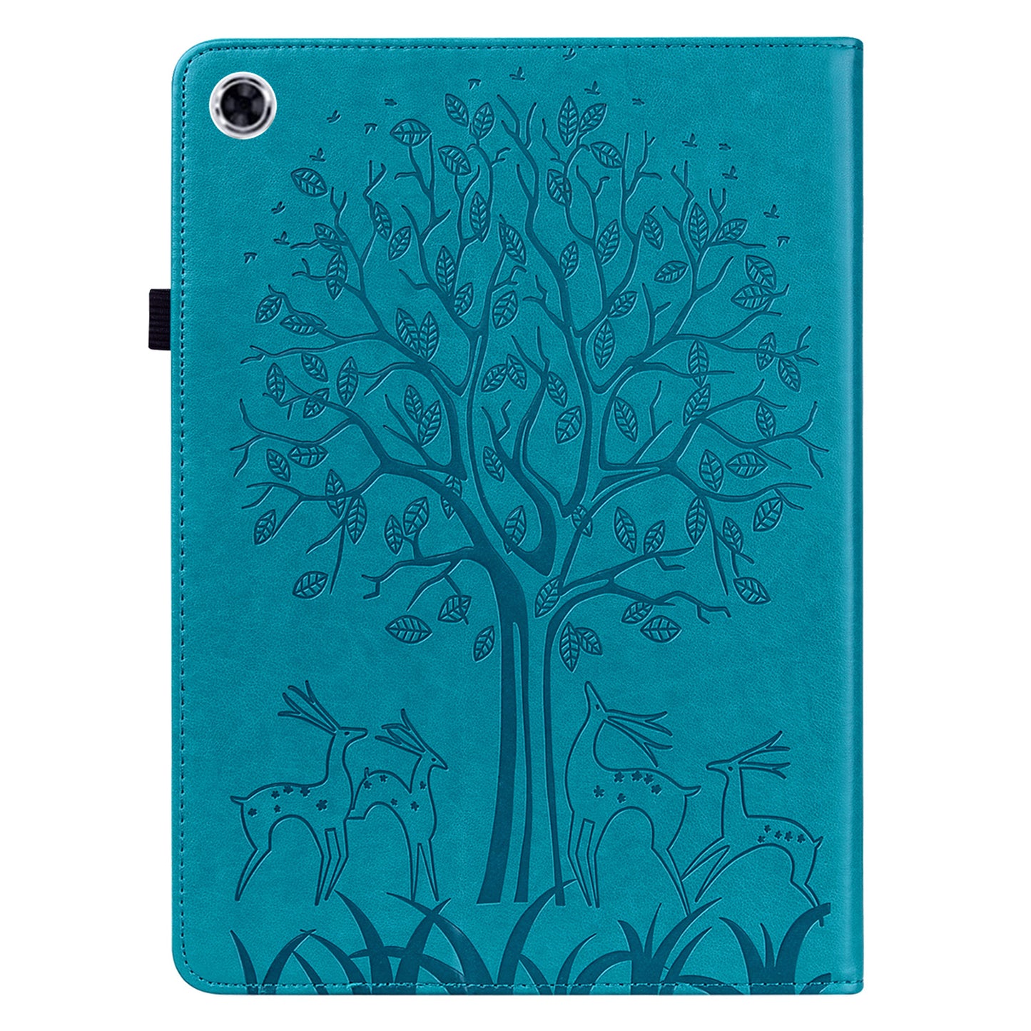 For Samsung Galaxy Tab A9+ Cover Imprinted Stand PU Leather Card Holder Tablet Case