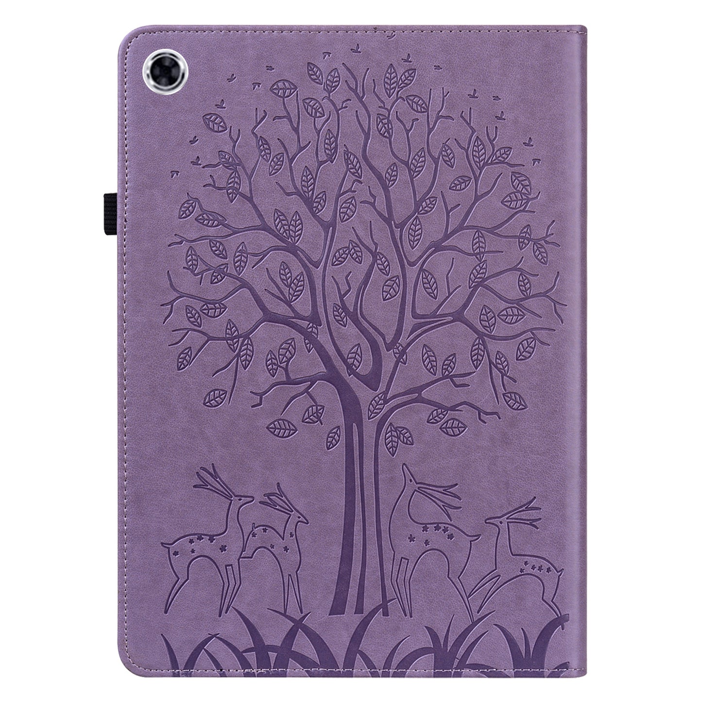 For Samsung Galaxy Tab A9+ Cover Imprinted Stand PU Leather Card Holder Tablet Case