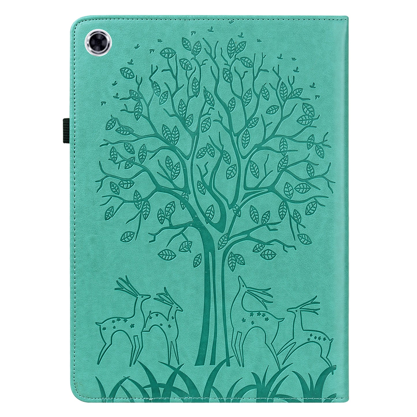 For Samsung Galaxy Tab A9+ Cover Imprinted Stand PU Leather Card Holder Tablet Case