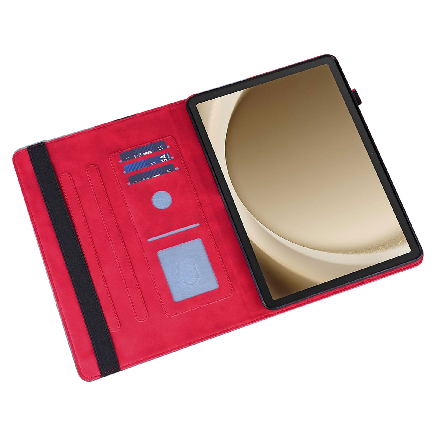 For Samsung Galaxy Tab A9+ Case PU Leather Card Holder Tablet Cover