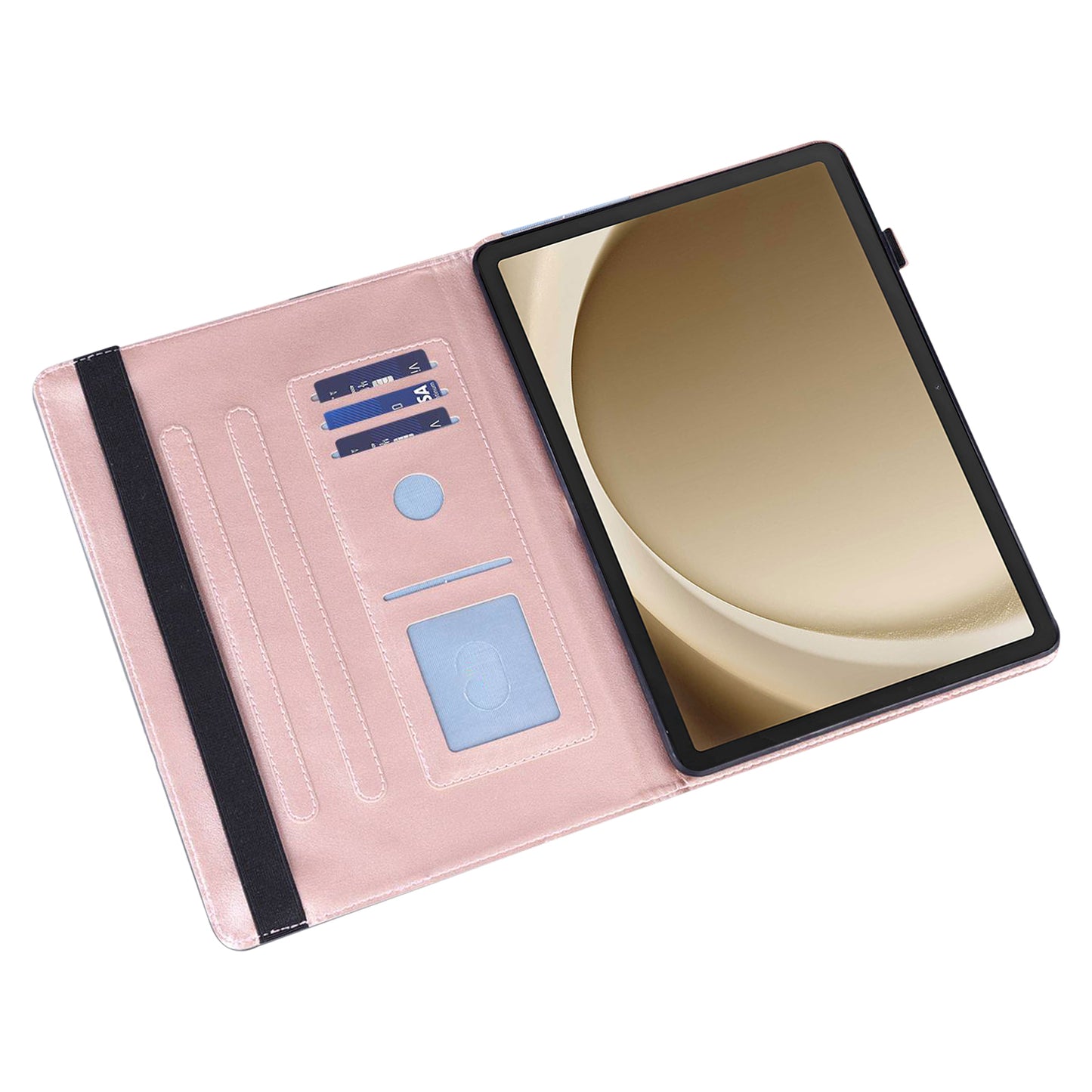 For Samsung Galaxy Tab A9+ Case PU Leather Card Holder Tablet Cover