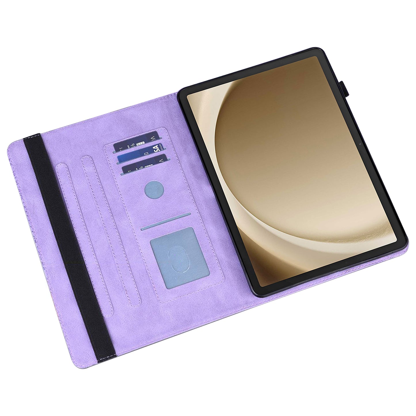 For Samsung Galaxy Tab A9+ Case PU Leather Card Holder Tablet Cover