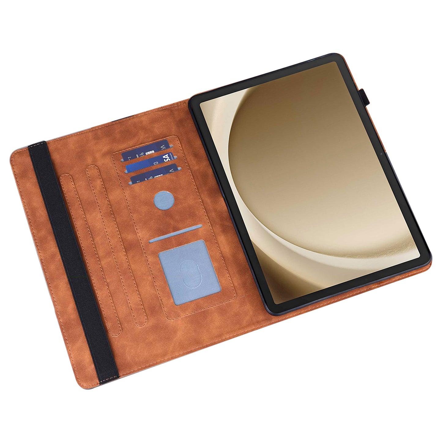 For Samsung Galaxy Tab A9+ Case PU Leather Card Holder Tablet Cover