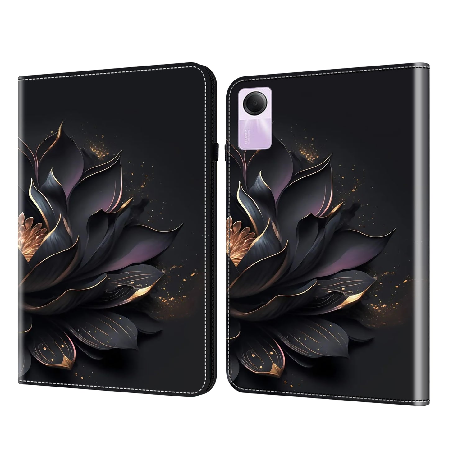 For Xiaomi Redmi Pad SE Case Stand Card Slot Pattern Printing PU Leather Tablet Cover