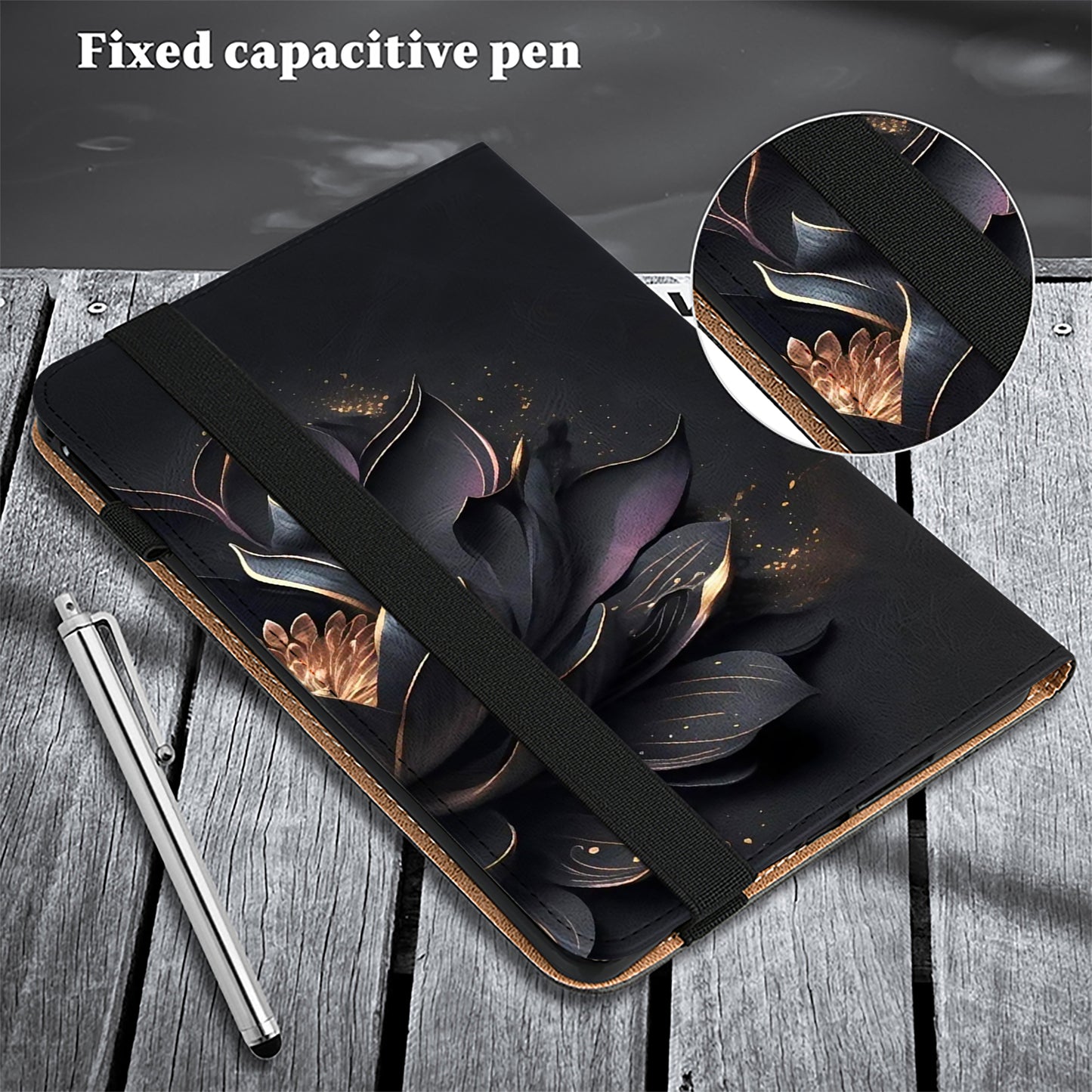 For Xiaomi Redmi Pad SE Case Stand Card Slot Pattern Printing PU Leather Tablet Cover