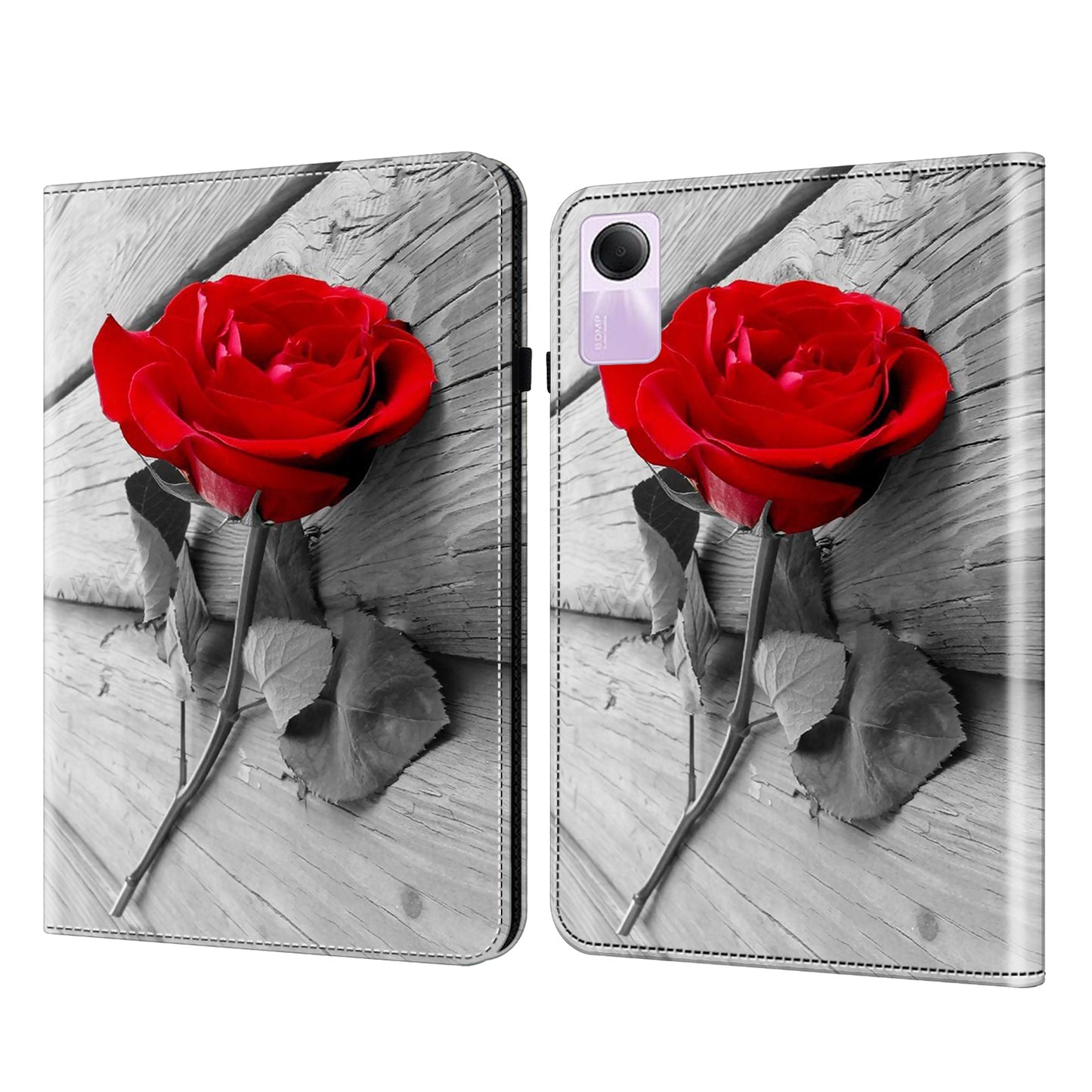 For Xiaomi Redmi Pad SE Case Stand Card Slot Pattern Printing PU Leather Tablet Cover