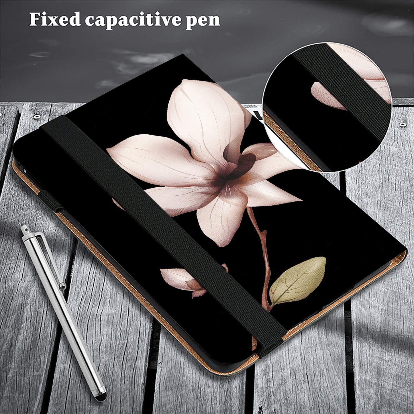 For Xiaomi Redmi Pad SE Case Stand Card Slot Pattern Printing PU Leather Tablet Cover