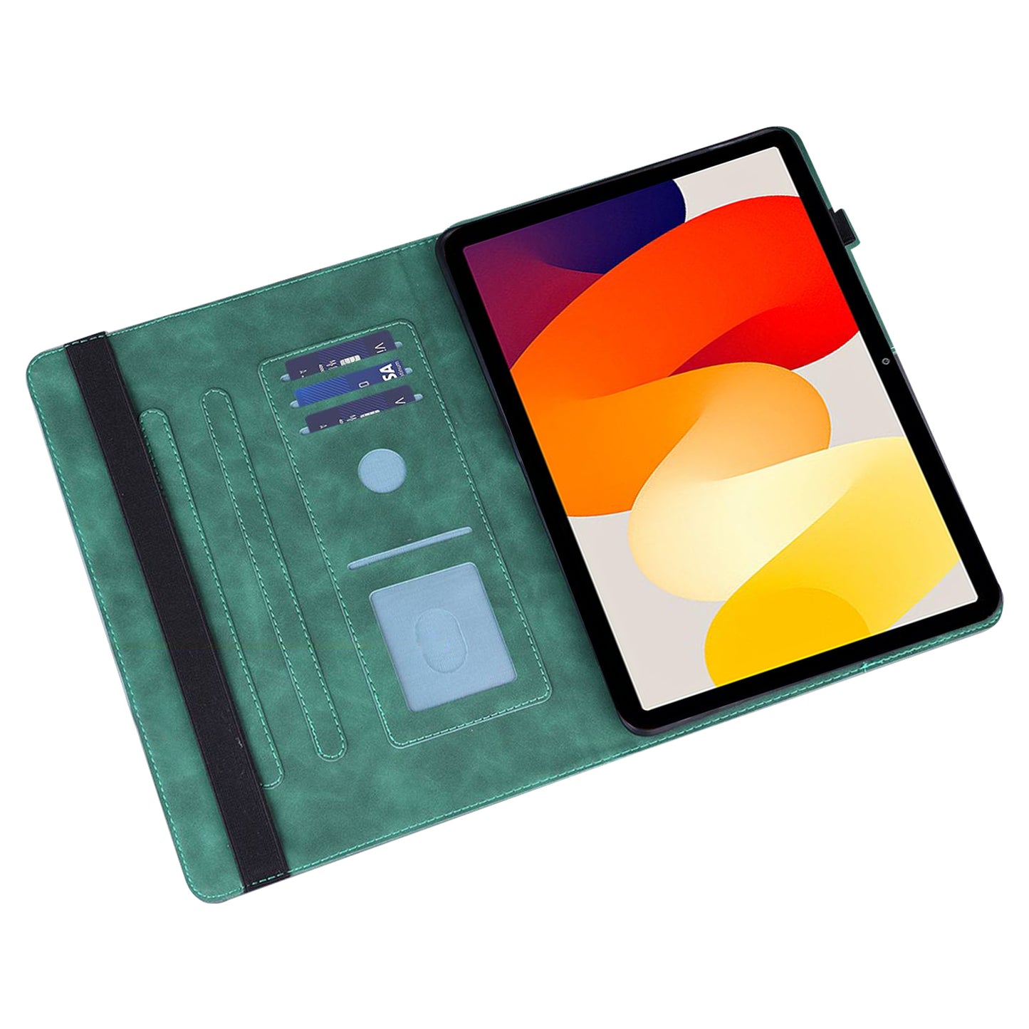 For Xiaomi Redmi Pad SE Cover PU Leather Stand Card Holder Tablet Case