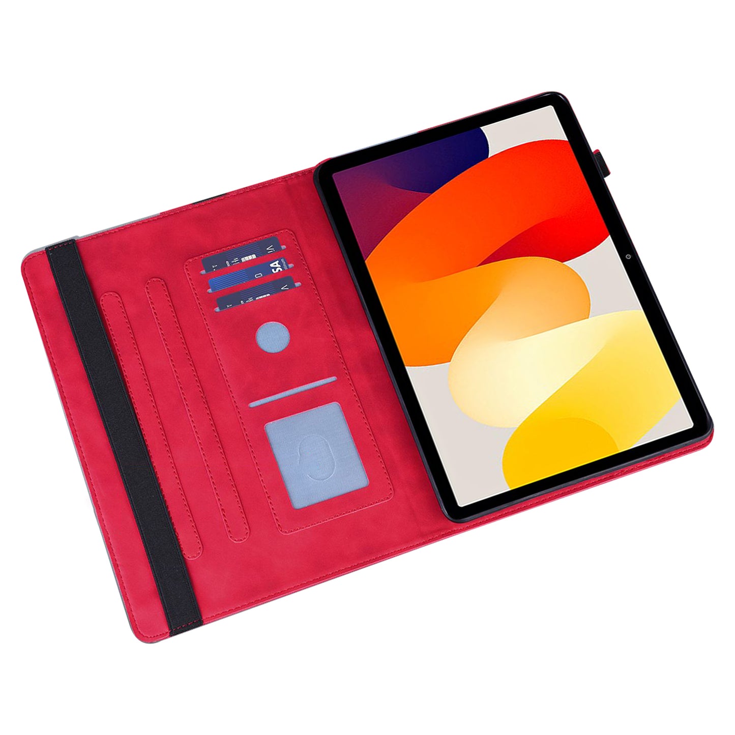 For Xiaomi Redmi Pad SE Cover PU Leather Stand Card Holder Tablet Case