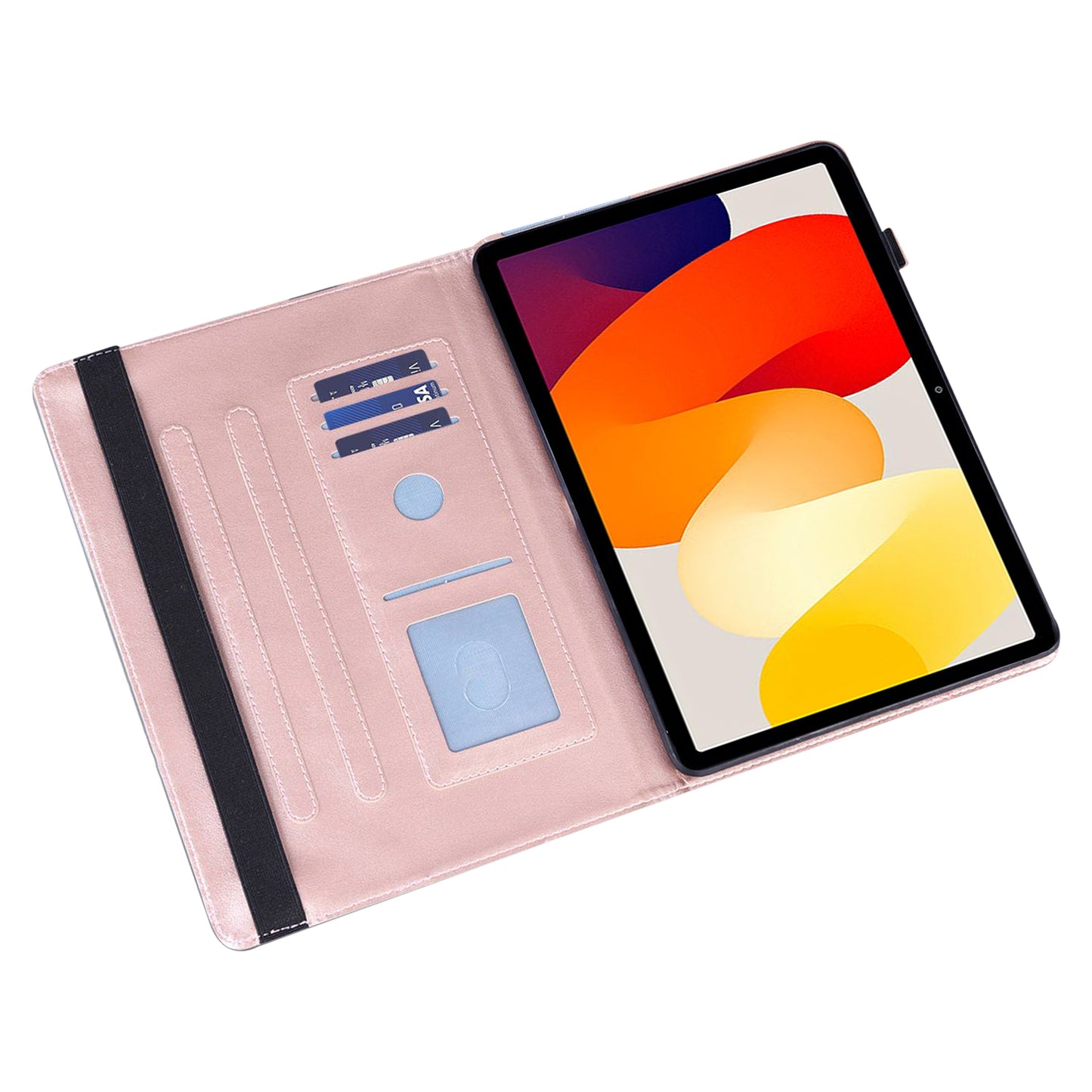 For Xiaomi Redmi Pad SE Cover PU Leather Stand Card Holder Tablet Case
