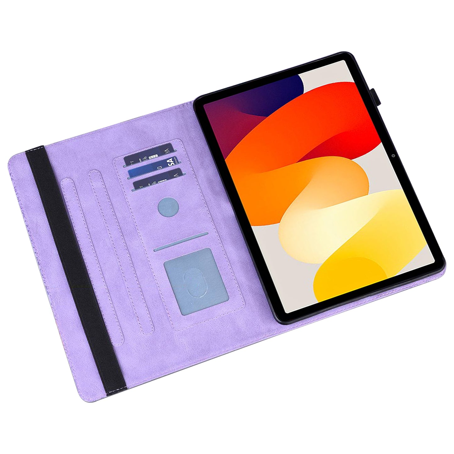 For Xiaomi Redmi Pad SE Cover PU Leather Stand Card Holder Tablet Case