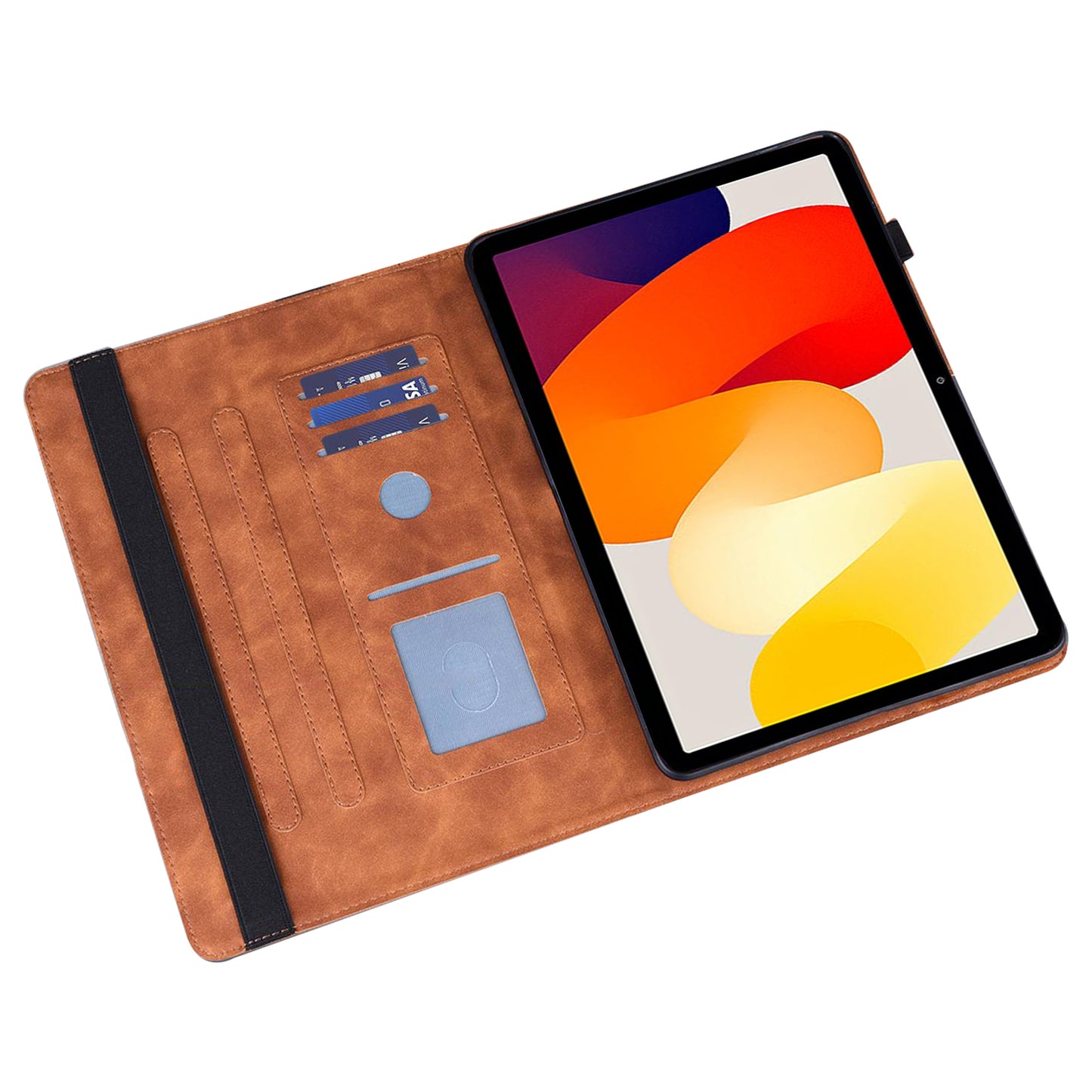 For Xiaomi Redmi Pad SE Cover PU Leather Stand Card Holder Tablet Case