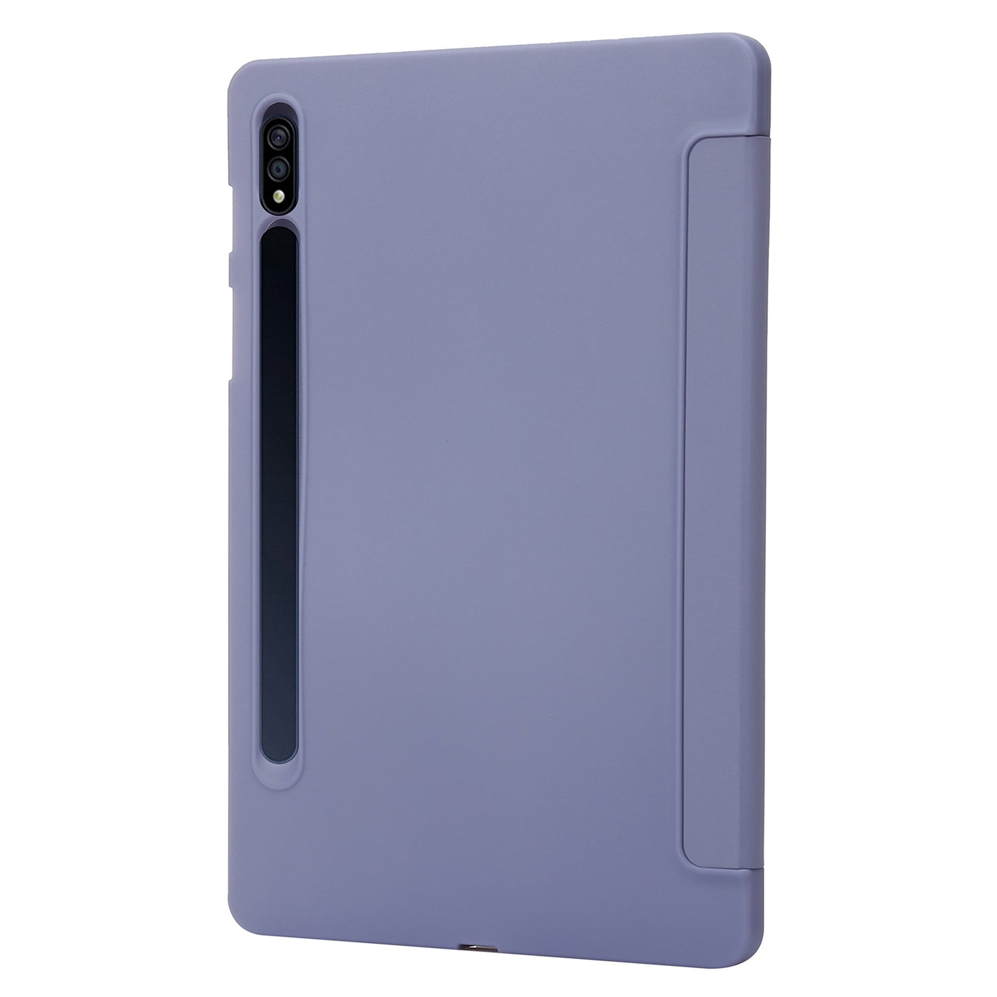 For Samsung Galaxy Tab S9+ Case Anti-scratch PU Leather + Silicone Tri-fold Stand Tablet Cover
