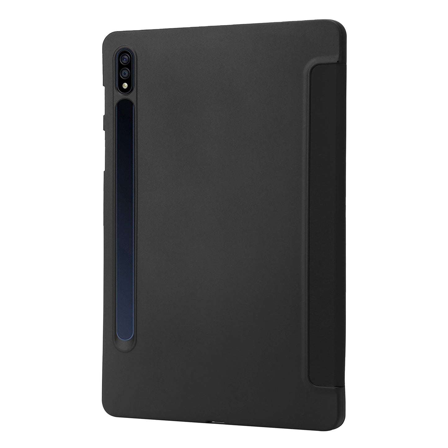 For Samsung Galaxy Tab S9+ Case Anti-scratch PU Leather + Silicone Tri-fold Stand Tablet Cover