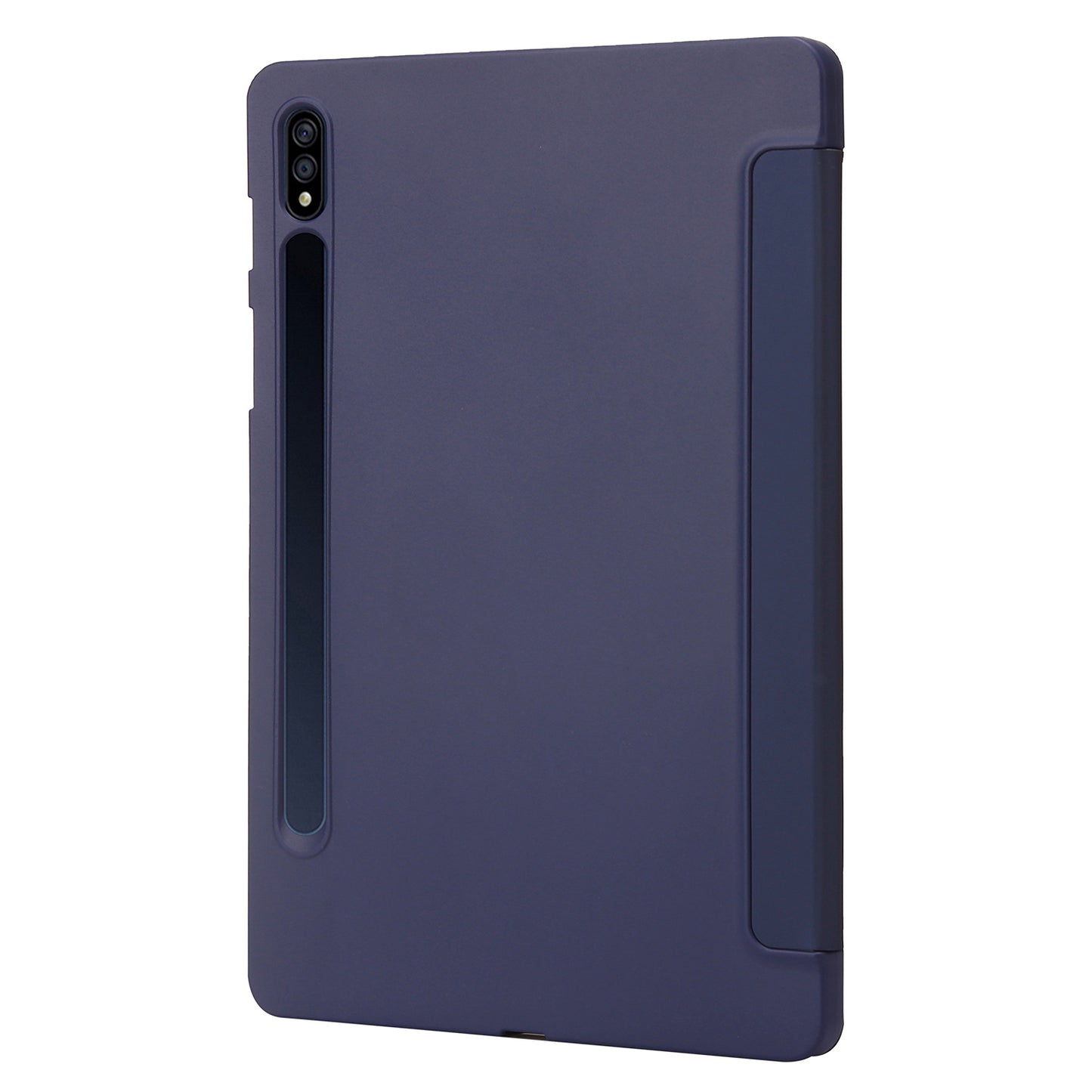 For Samsung Galaxy Tab S9+ Case Anti-scratch PU Leather + Silicone Tri-fold Stand Tablet Cover