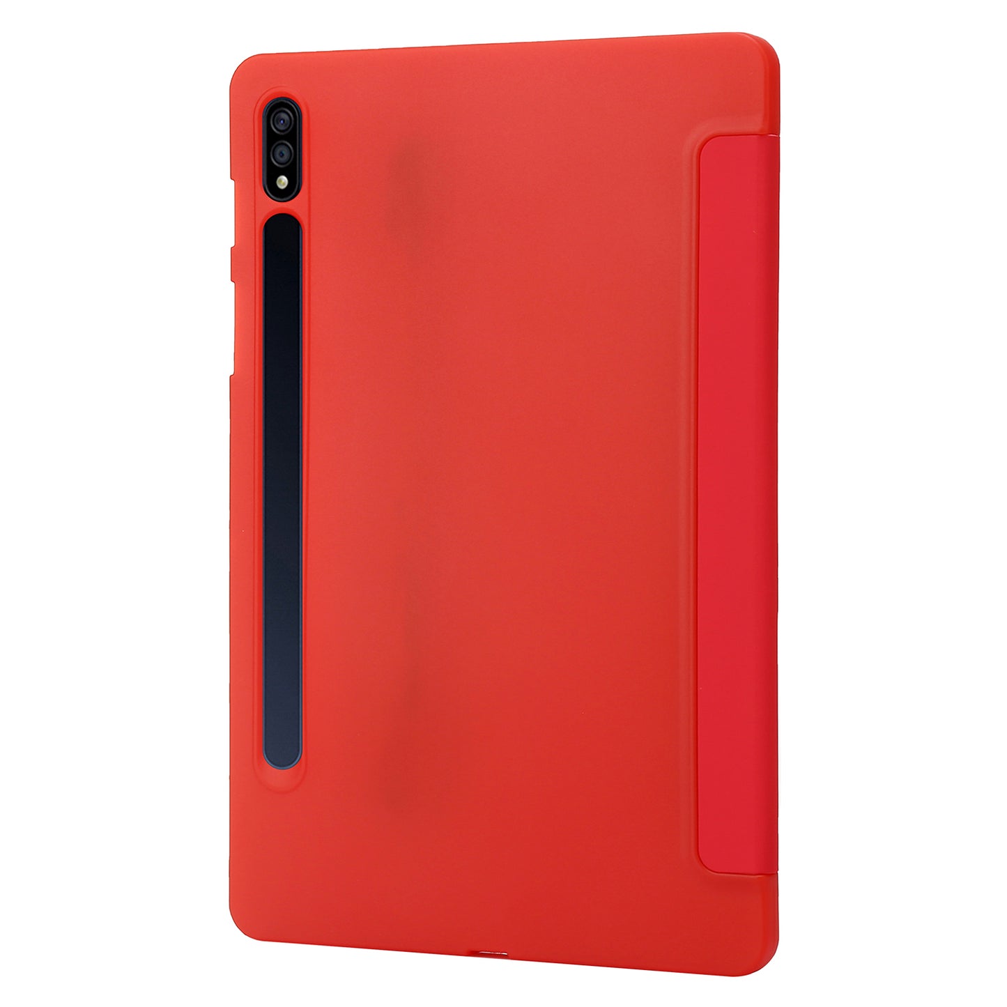 For Samsung Galaxy Tab S9+ Case Anti-scratch PU Leather + Silicone Tri-fold Stand Tablet Cover