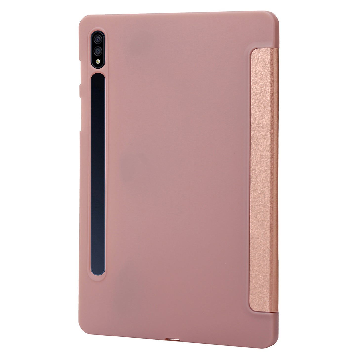 For Samsung Galaxy Tab S9+ Case Anti-scratch PU Leather + Silicone Tri-fold Stand Tablet Cover
