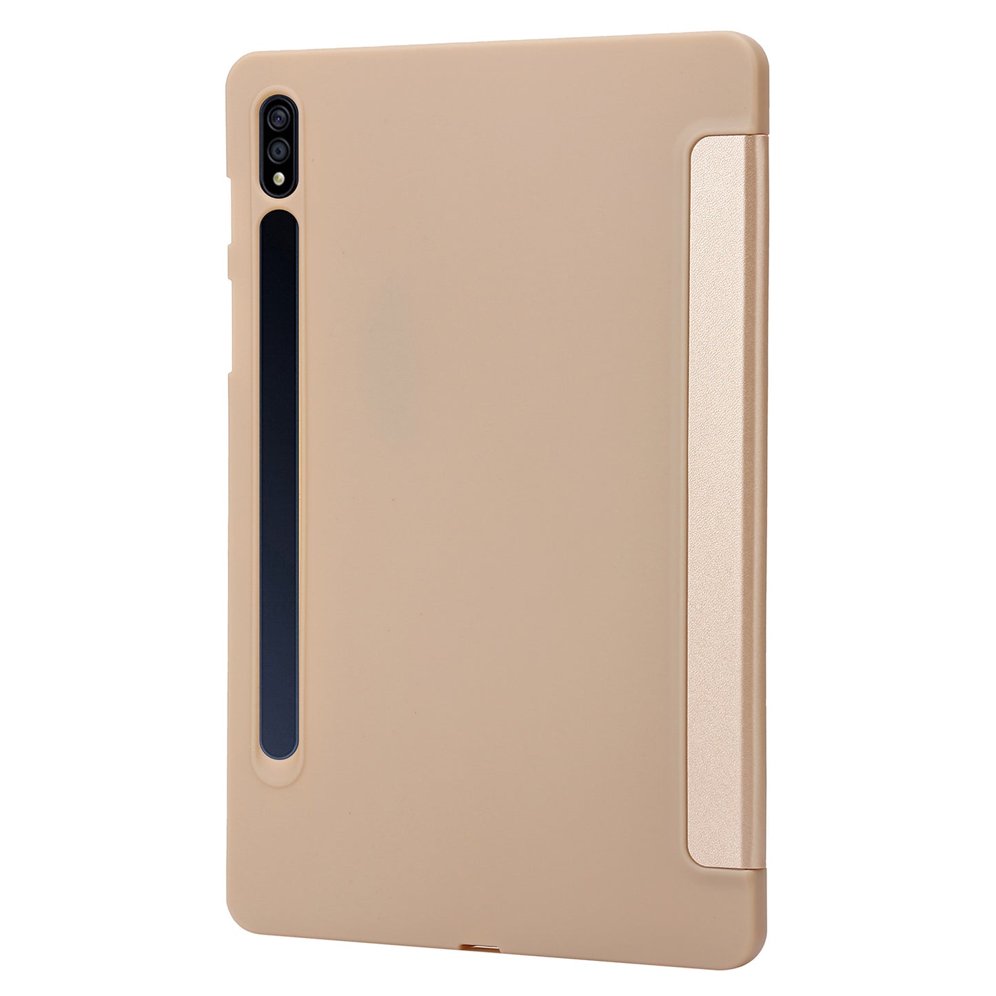 For Samsung Galaxy Tab S9+ Case Anti-scratch PU Leather + Silicone Tri-fold Stand Tablet Cover