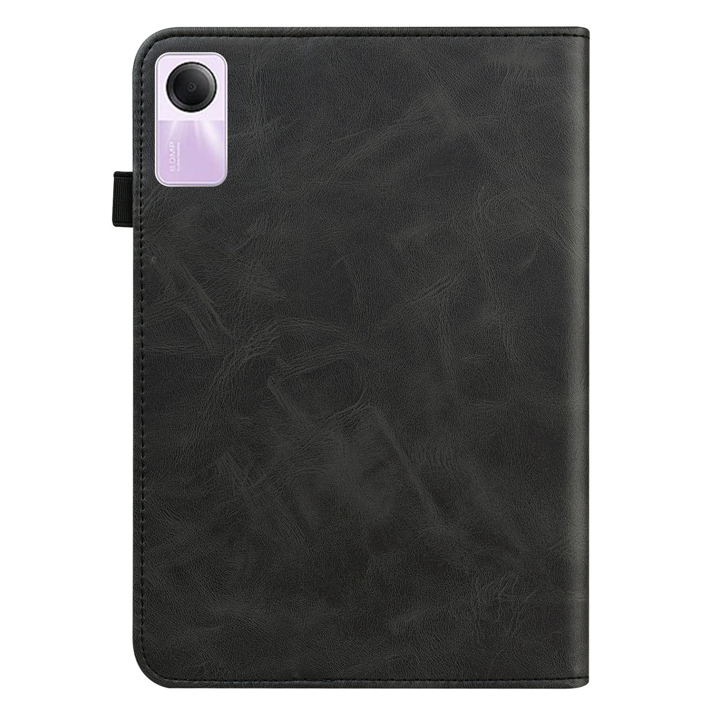 For Xiaomi Redmi Pad SE Leather Case Line Imprinted Card Holder Tablet Cover