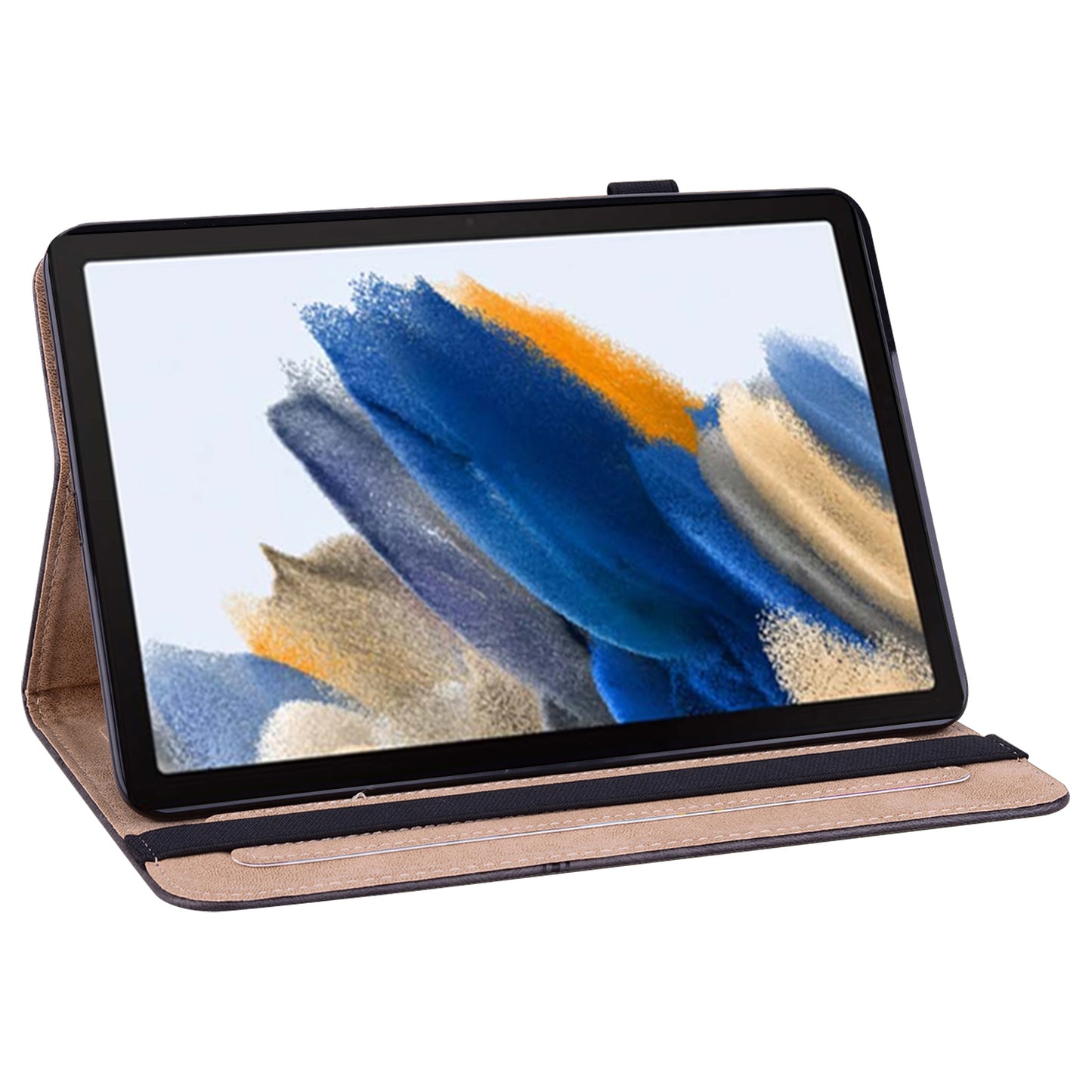 For Samsung Galaxy Tab A9 Cover PU Leather Stand Shell Card Holder Tablet Case