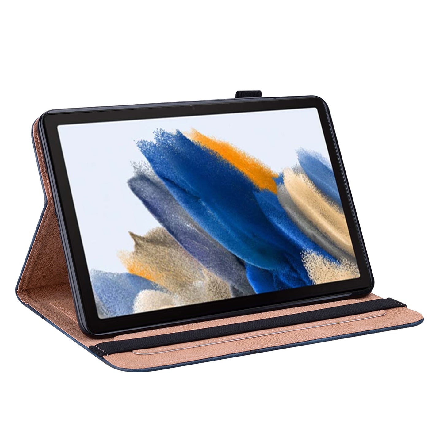 For Samsung Galaxy Tab A9 Cover PU Leather Stand Shell Card Holder Tablet Case