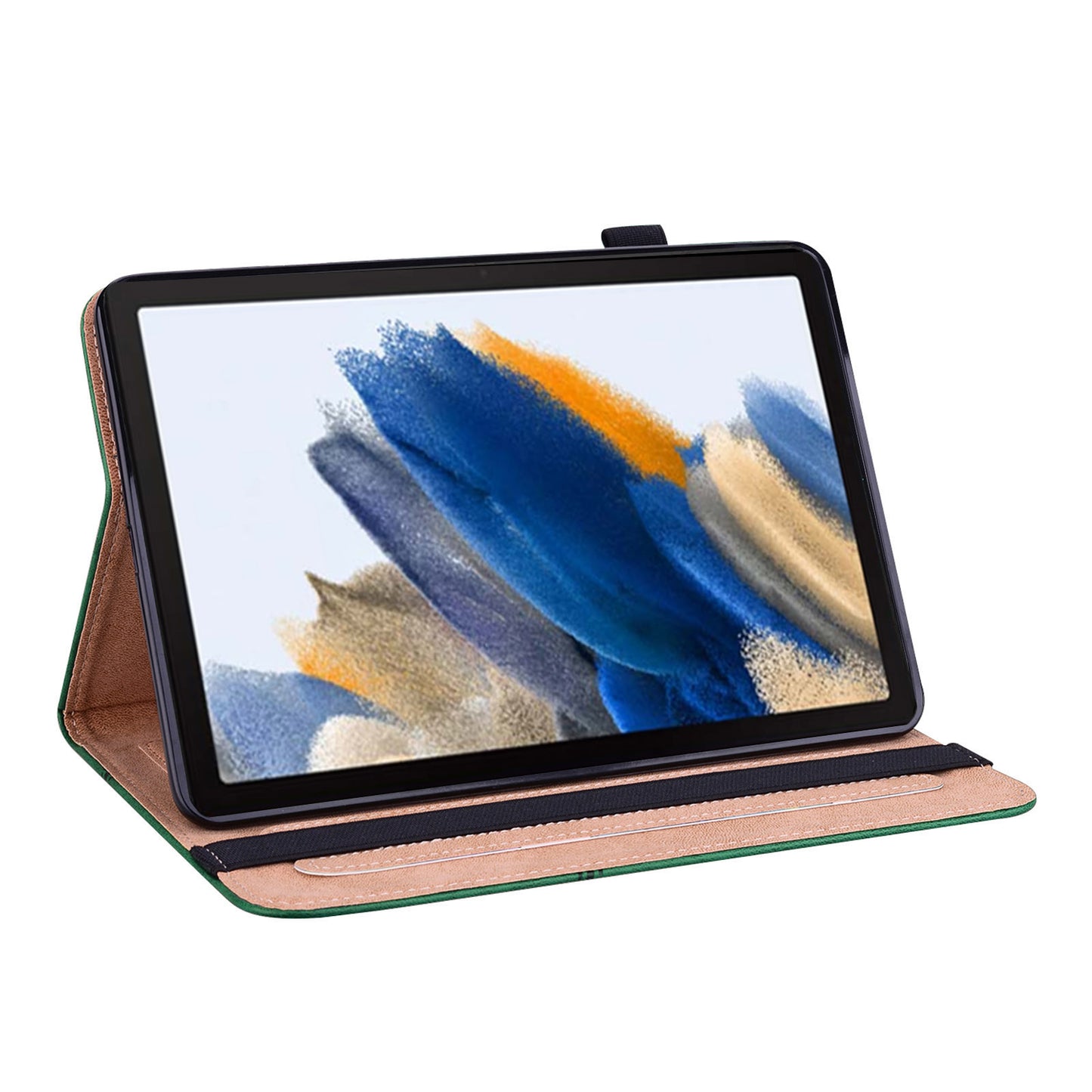 For Samsung Galaxy Tab A9 Cover PU Leather Stand Shell Card Holder Tablet Case
