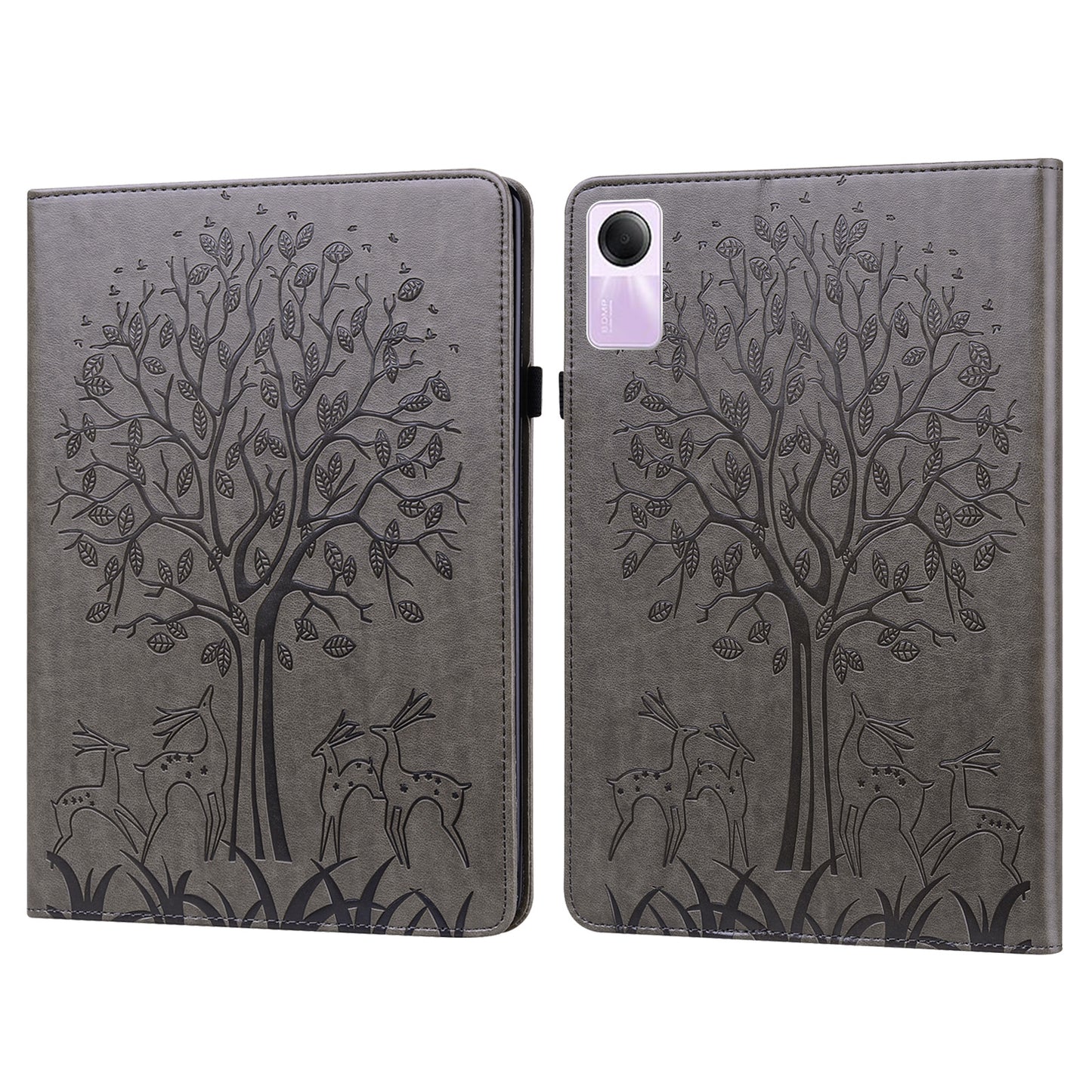 For Xiaomi Redmi Pad SE Case Imprinted PU Leather Tablet Cover with Card Slots