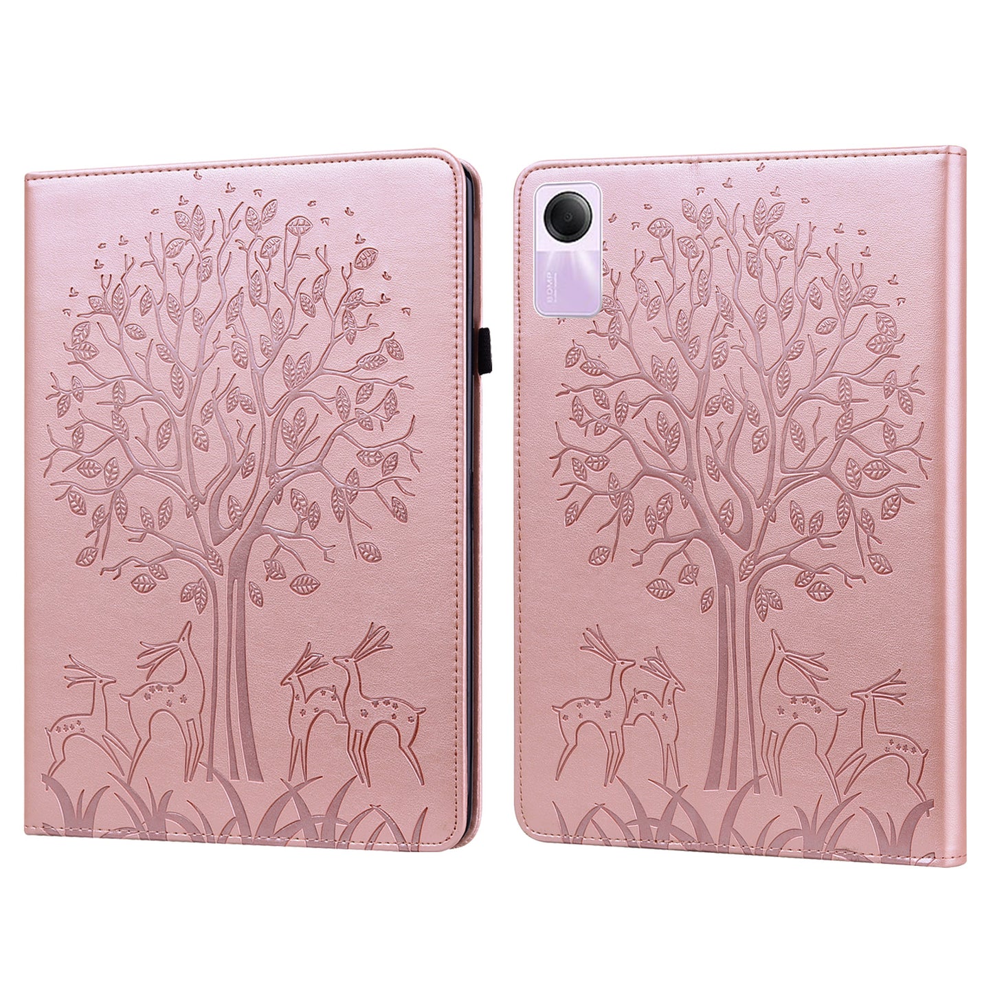 For Xiaomi Redmi Pad SE Case Imprinted PU Leather Tablet Cover with Card Slots