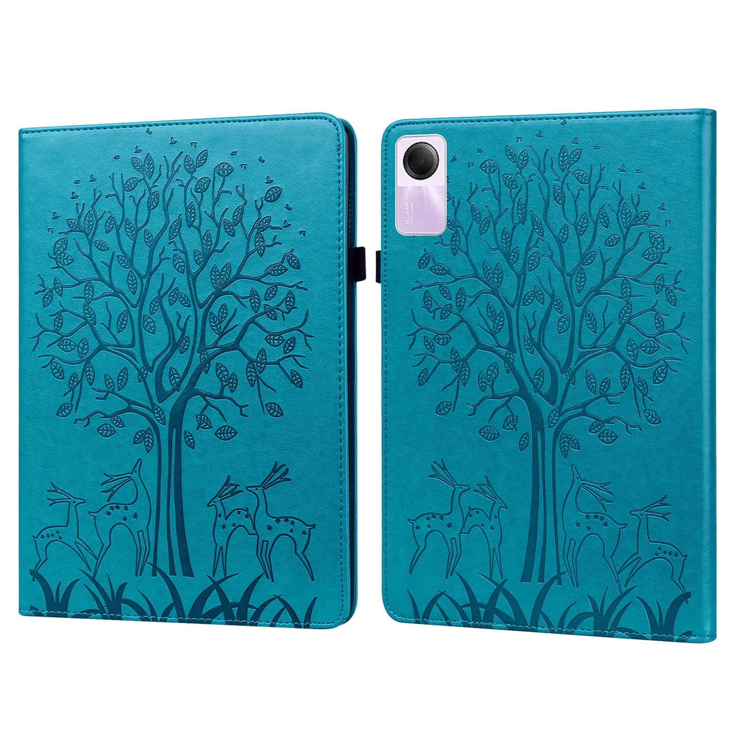 For Xiaomi Redmi Pad SE Case Imprinted PU Leather Tablet Cover with Card Slots