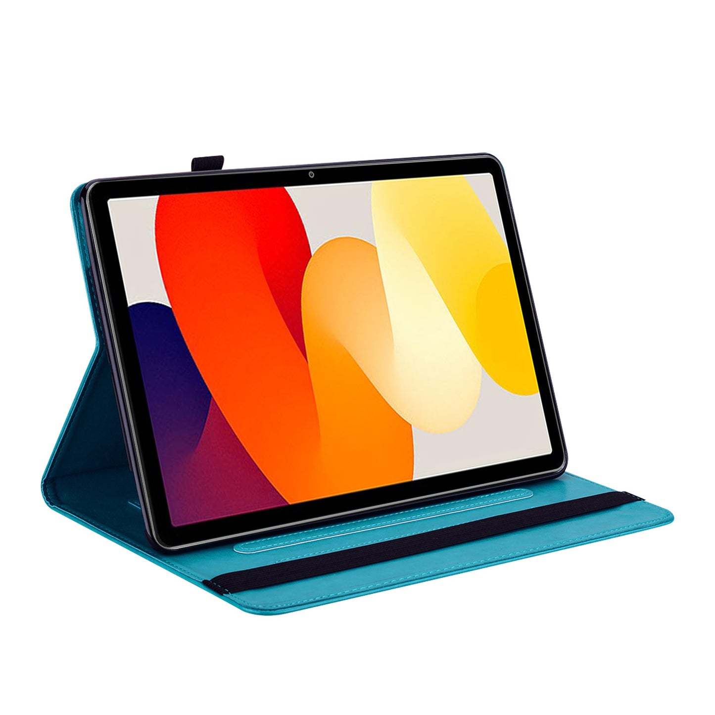 For Xiaomi Redmi Pad SE Case Imprinted PU Leather Tablet Cover with Card Slots