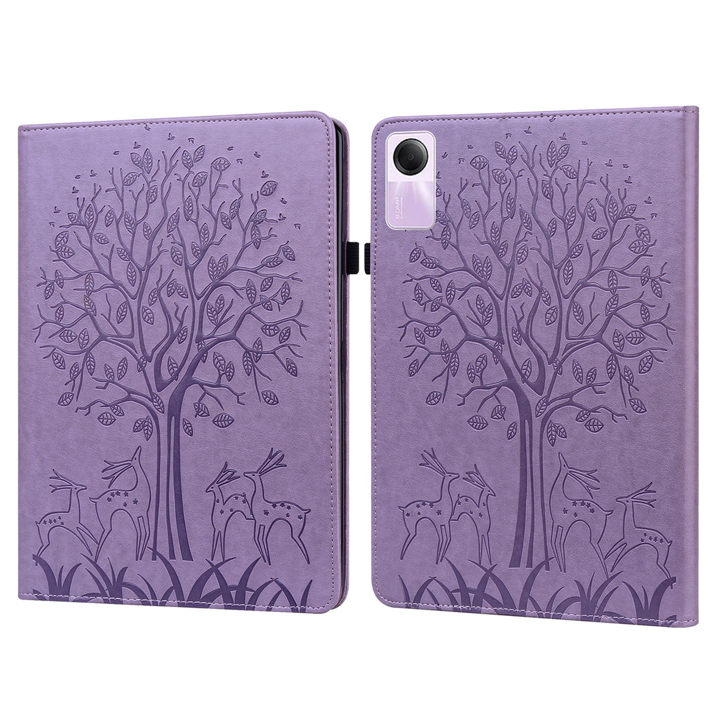 For Xiaomi Redmi Pad SE Case Imprinted PU Leather Tablet Cover with Card Slots