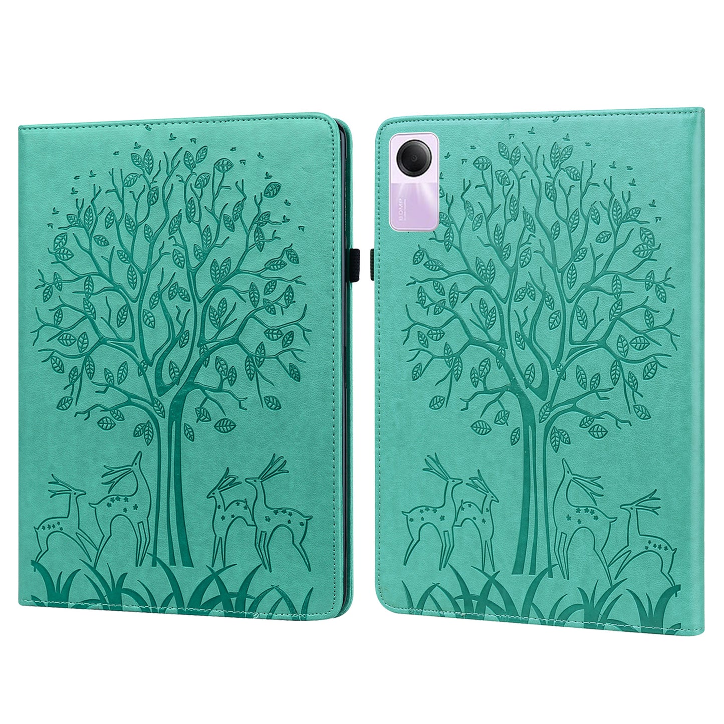 For Xiaomi Redmi Pad SE Case Imprinted PU Leather Tablet Cover with Card Slots
