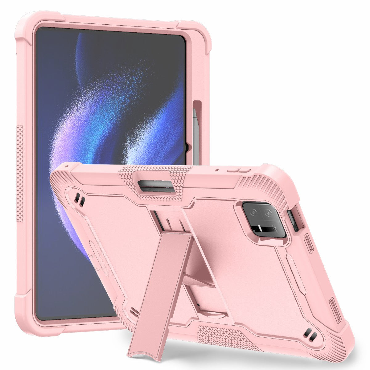 For Xiaomi Pad 6 / Pad 6 Pro Kickstand Tablet Cover Silicone + PC Shockproof Rugged Case