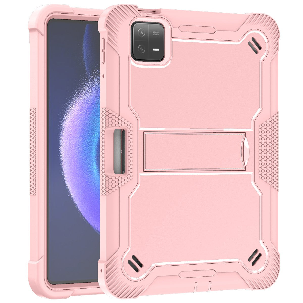 For Xiaomi Pad 6 / Pad 6 Pro Kickstand Tablet Cover Silicone + PC Shockproof Rugged Case