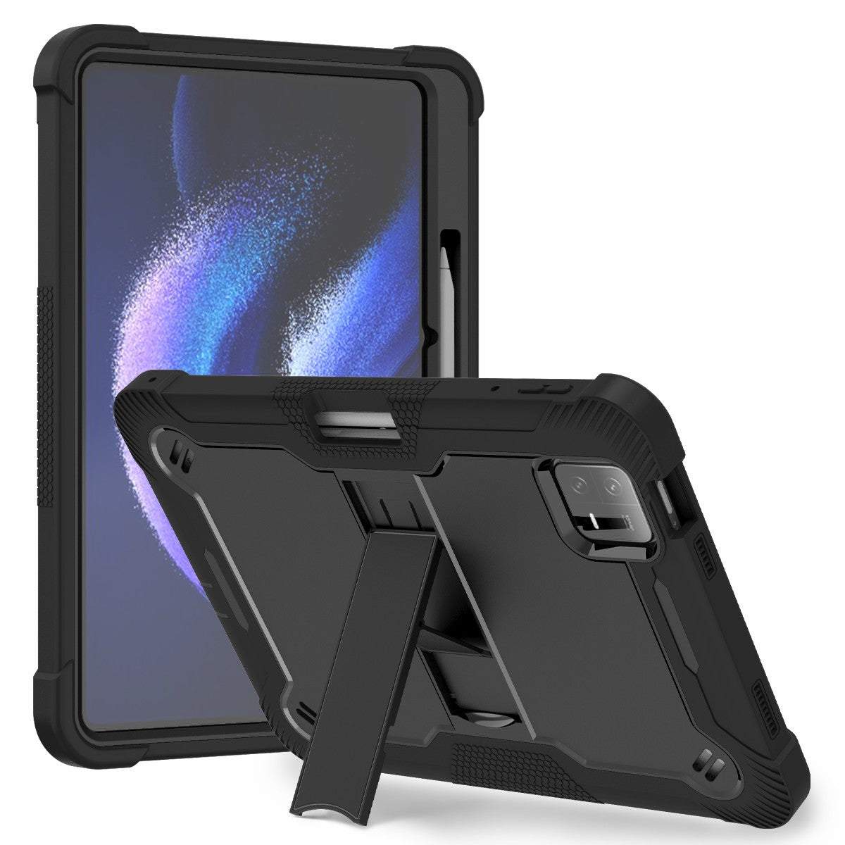For Xiaomi Pad 6 / Pad 6 Pro Kickstand Tablet Cover Silicone + PC Shockproof Rugged Case