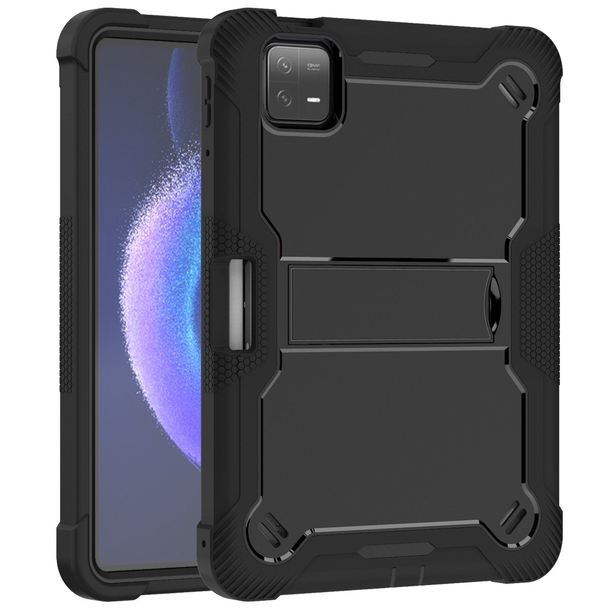 For Xiaomi Pad 6 / Pad 6 Pro Kickstand Tablet Cover Silicone + PC Shockproof Rugged Case