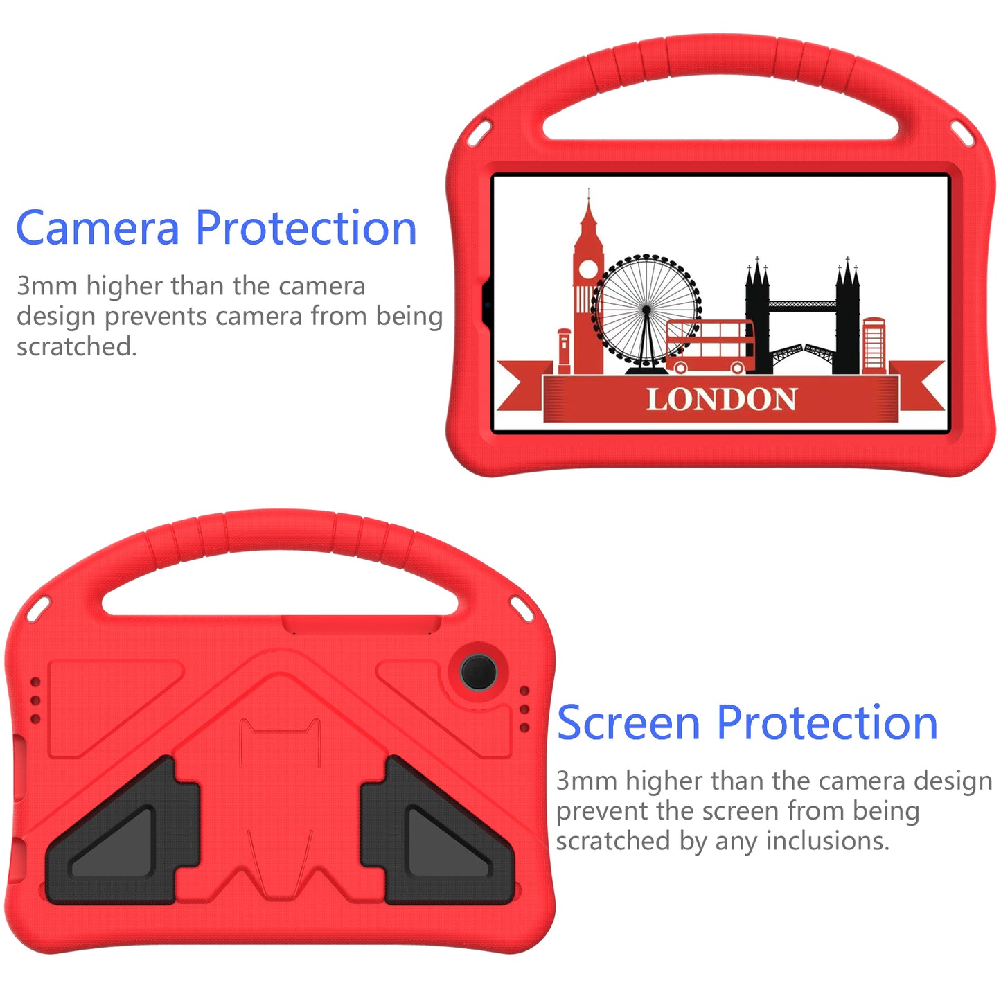 For Samsung Galaxy Tab A9 Case EVA Shockproof Grip Handle Kickstand Tablet Cover