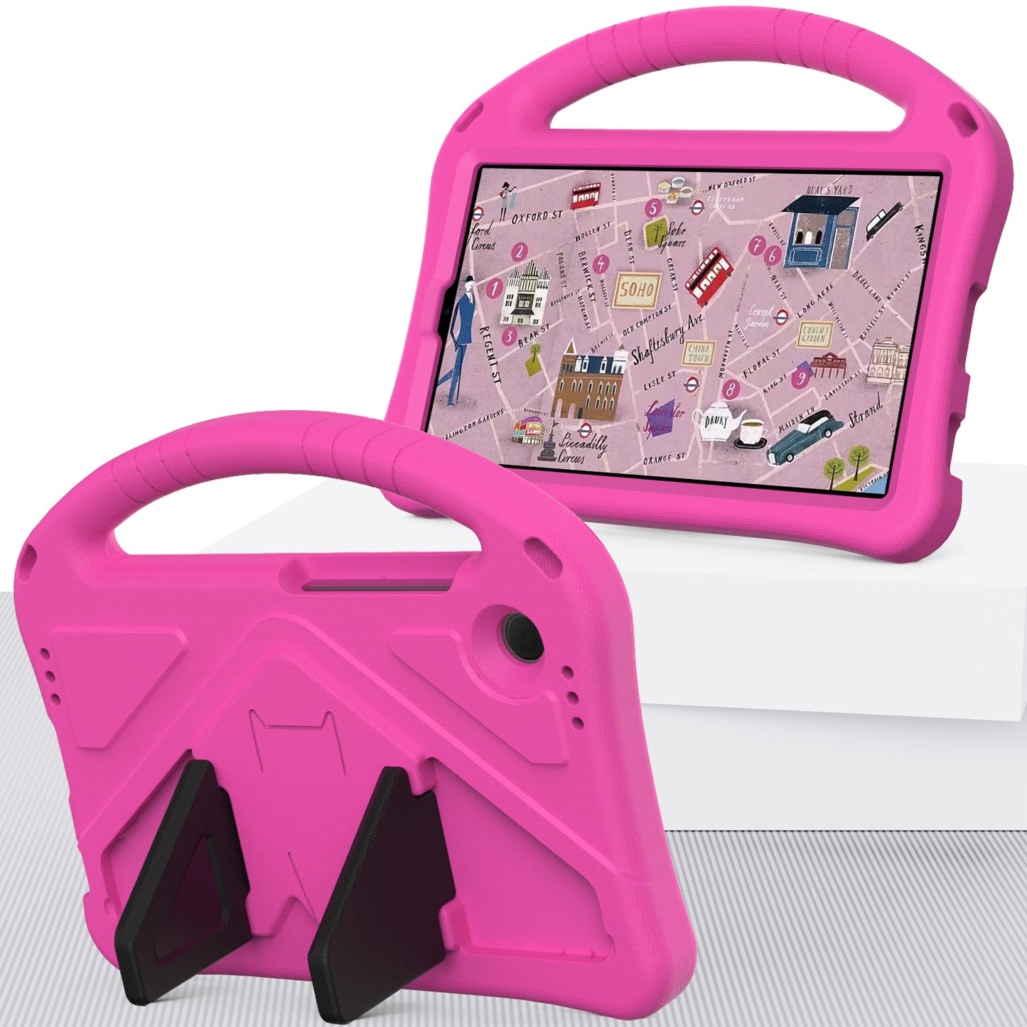For Samsung Galaxy Tab A9 Case EVA Shockproof Grip Handle Kickstand Tablet Cover