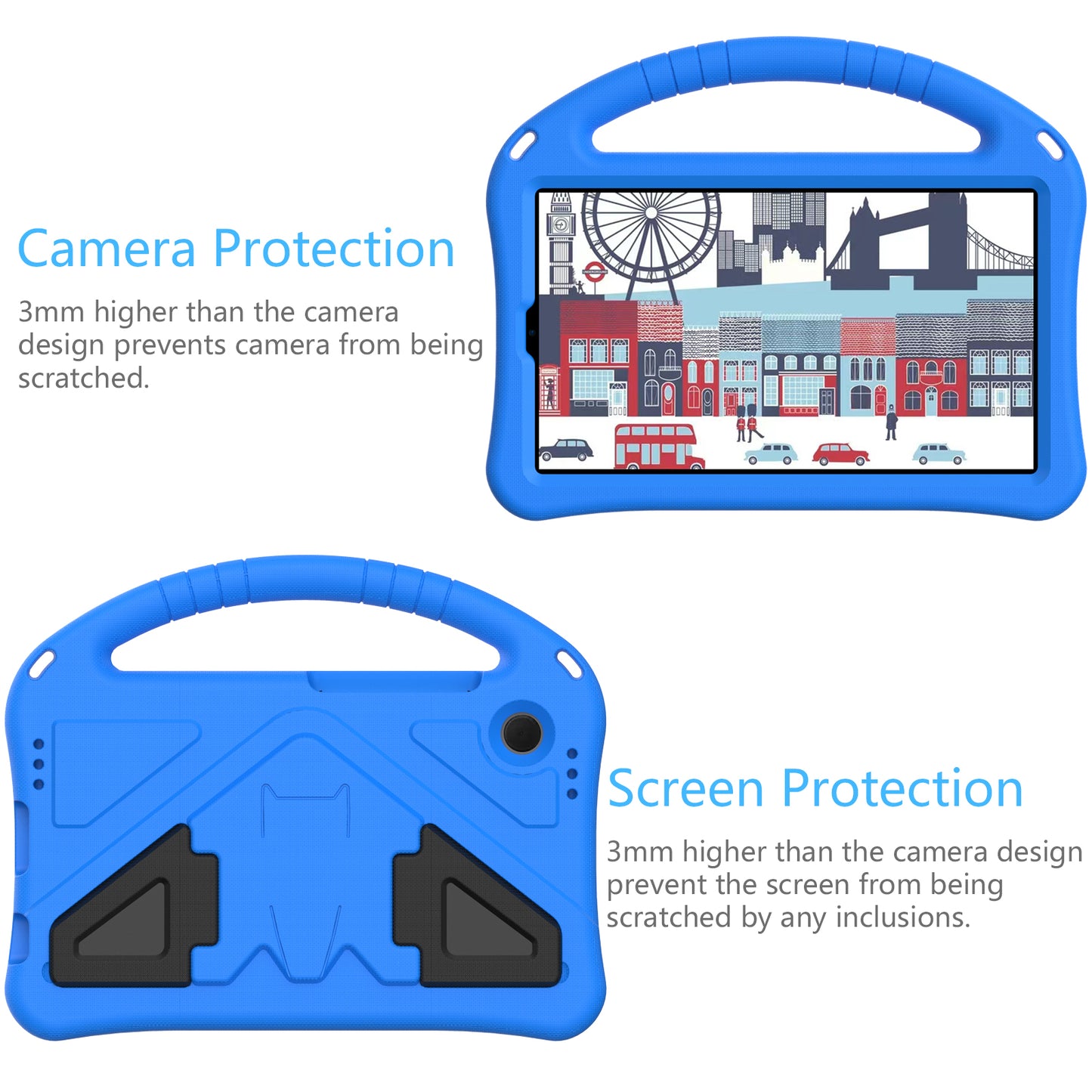 For Samsung Galaxy Tab A9 Case EVA Shockproof Grip Handle Kickstand Tablet Cover