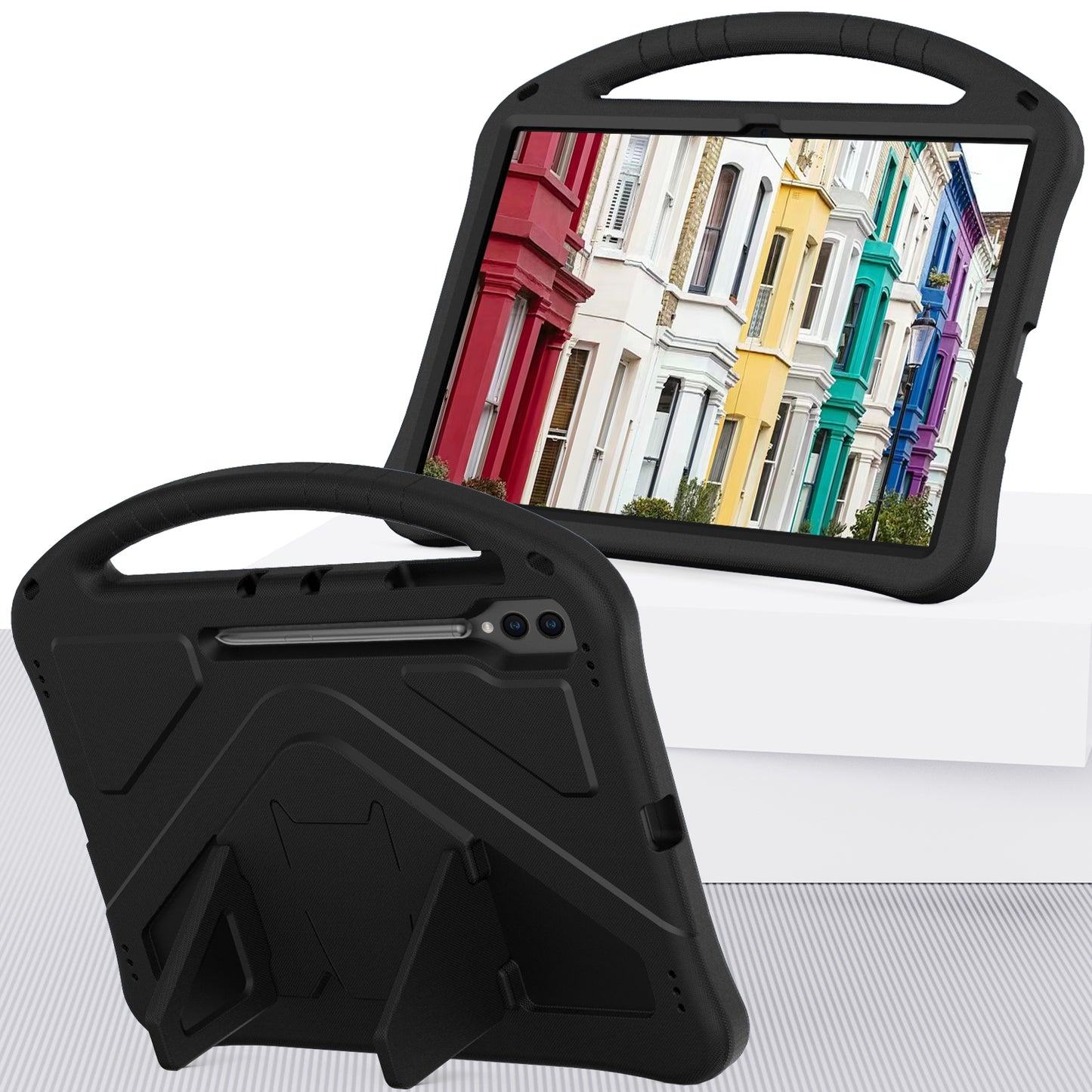 Shockproof Cover for Samsung Galaxy Tab S9 Ultra / S8 Ultra , Handle Kickstand Protective EVA Tablet Case