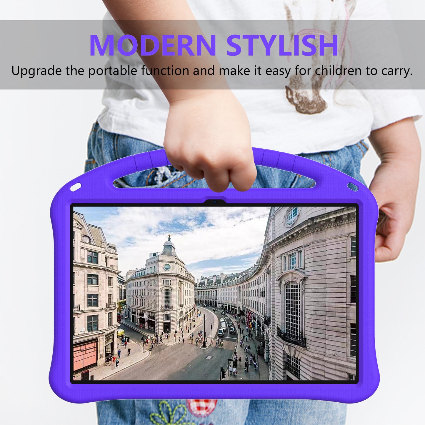 Shockproof Cover for Samsung Galaxy Tab S9 Ultra / S8 Ultra , Handle Kickstand Protective EVA Tablet Case